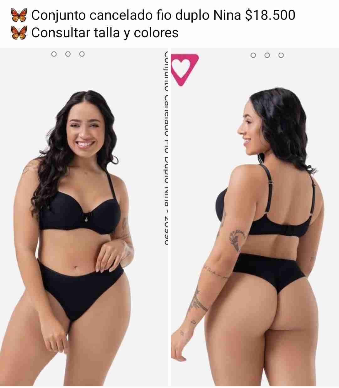 Conjunto lencería negro