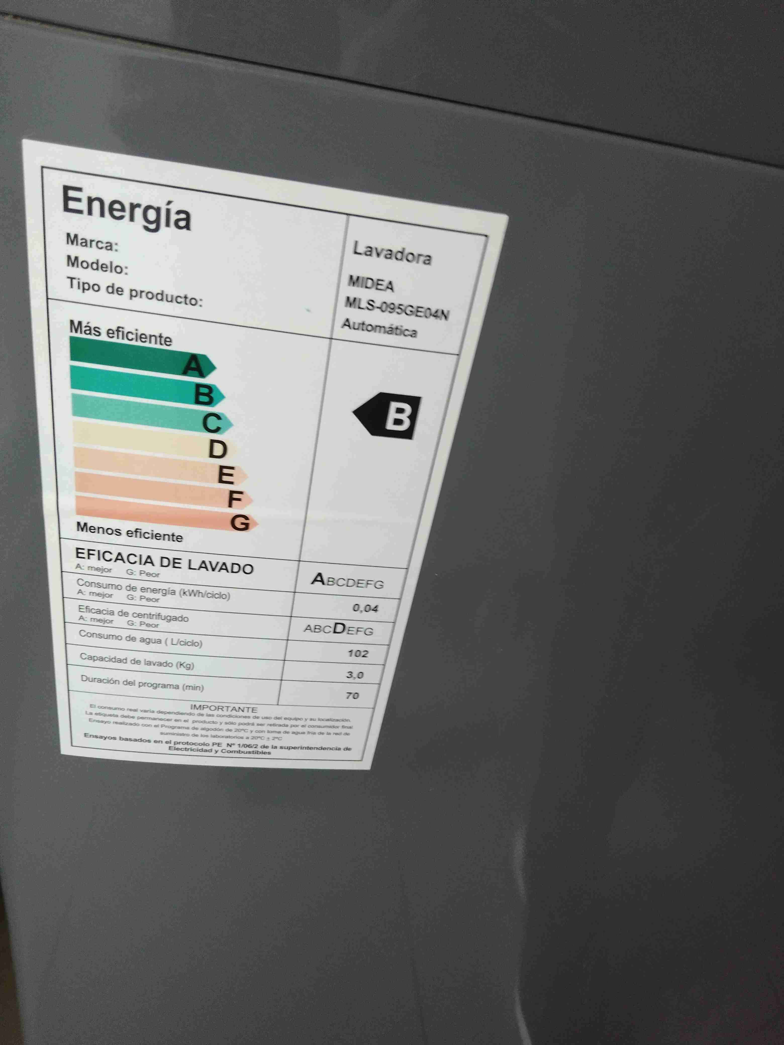 Lavadora Midea carga superior 9.5kg - miniatura 3