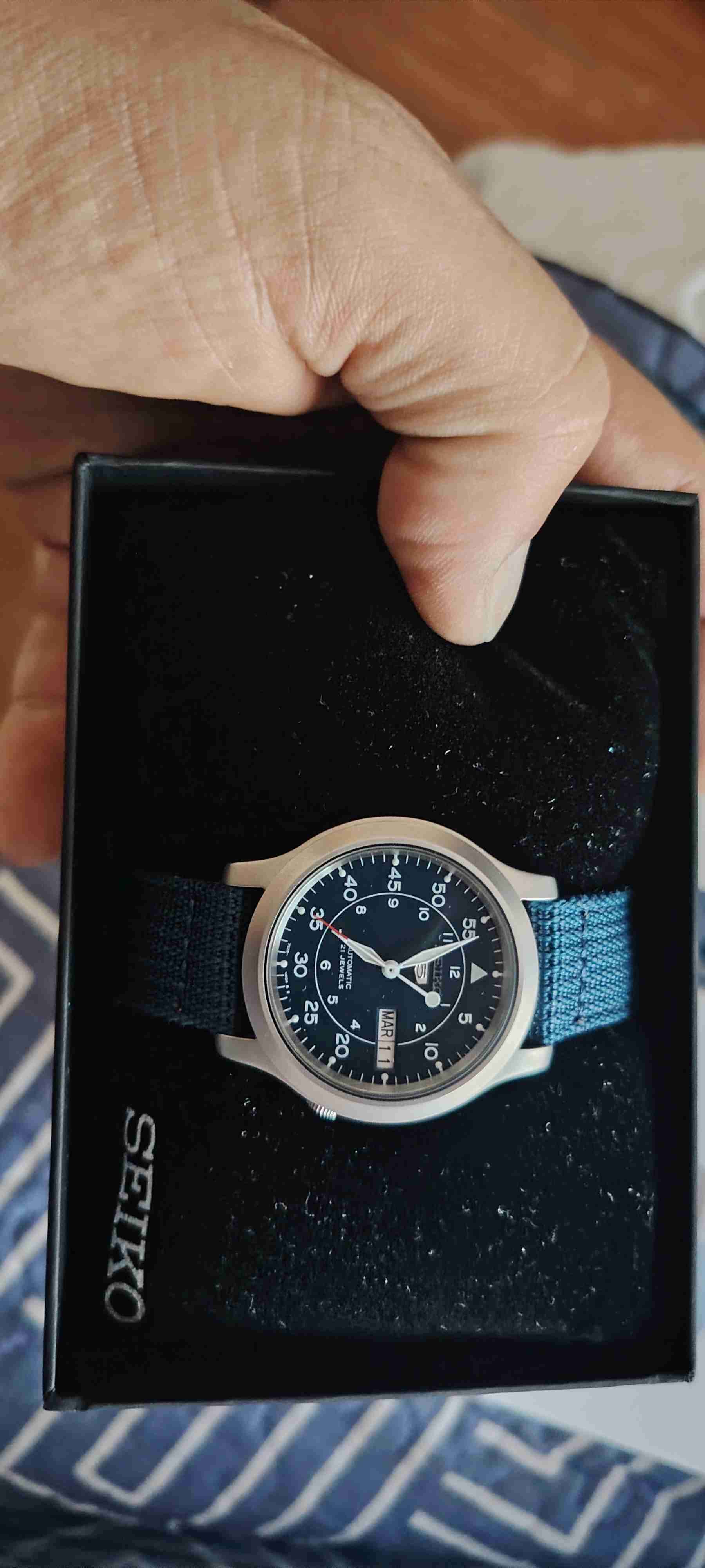 Reloj Seiko automático azul