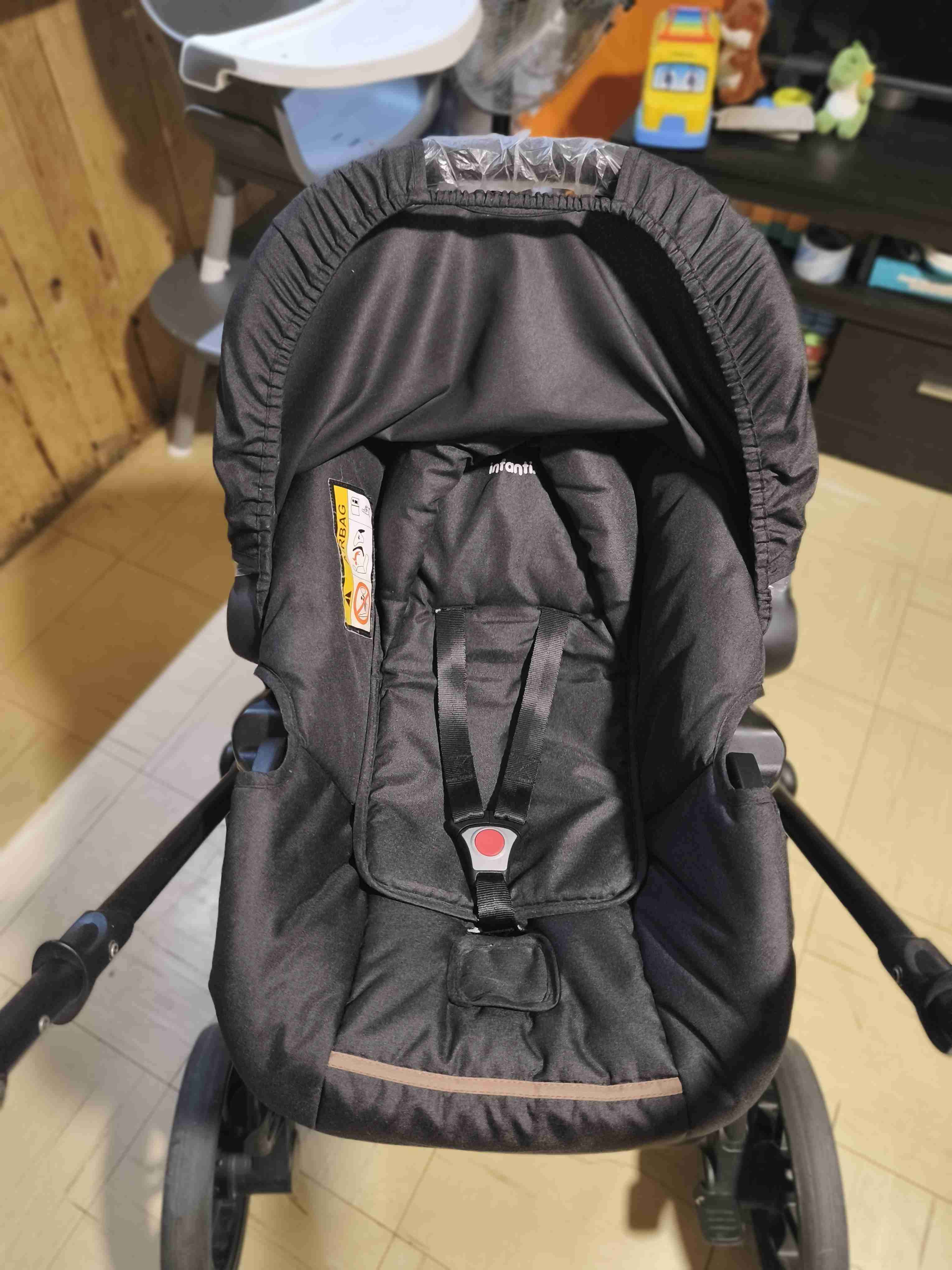 Coche de bebé negro - miniatura 5