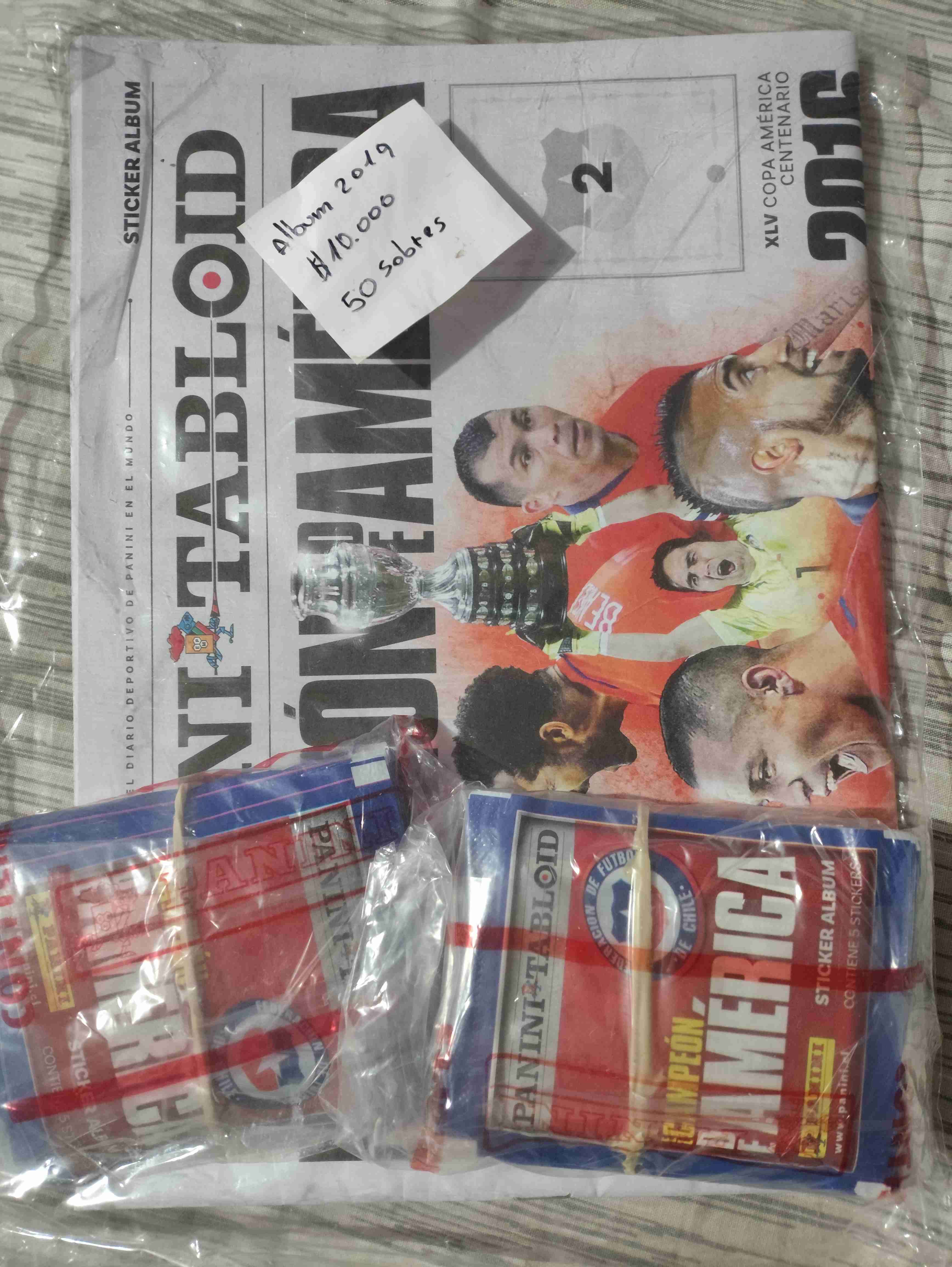 Álbum Campeon de américa 2016 con sobres