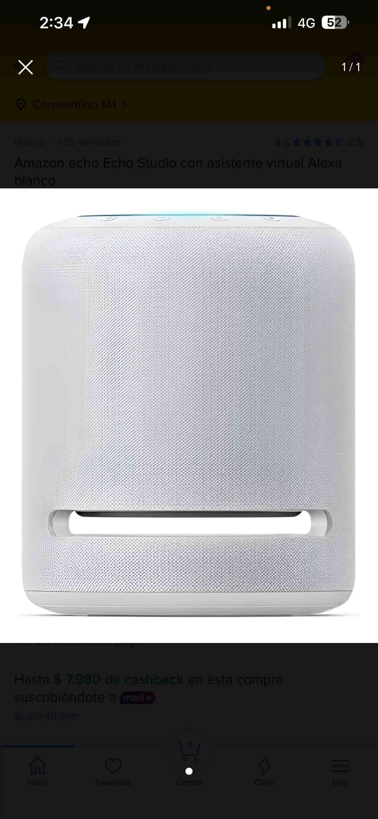 Parlante inteligente blanco - miniatura 1