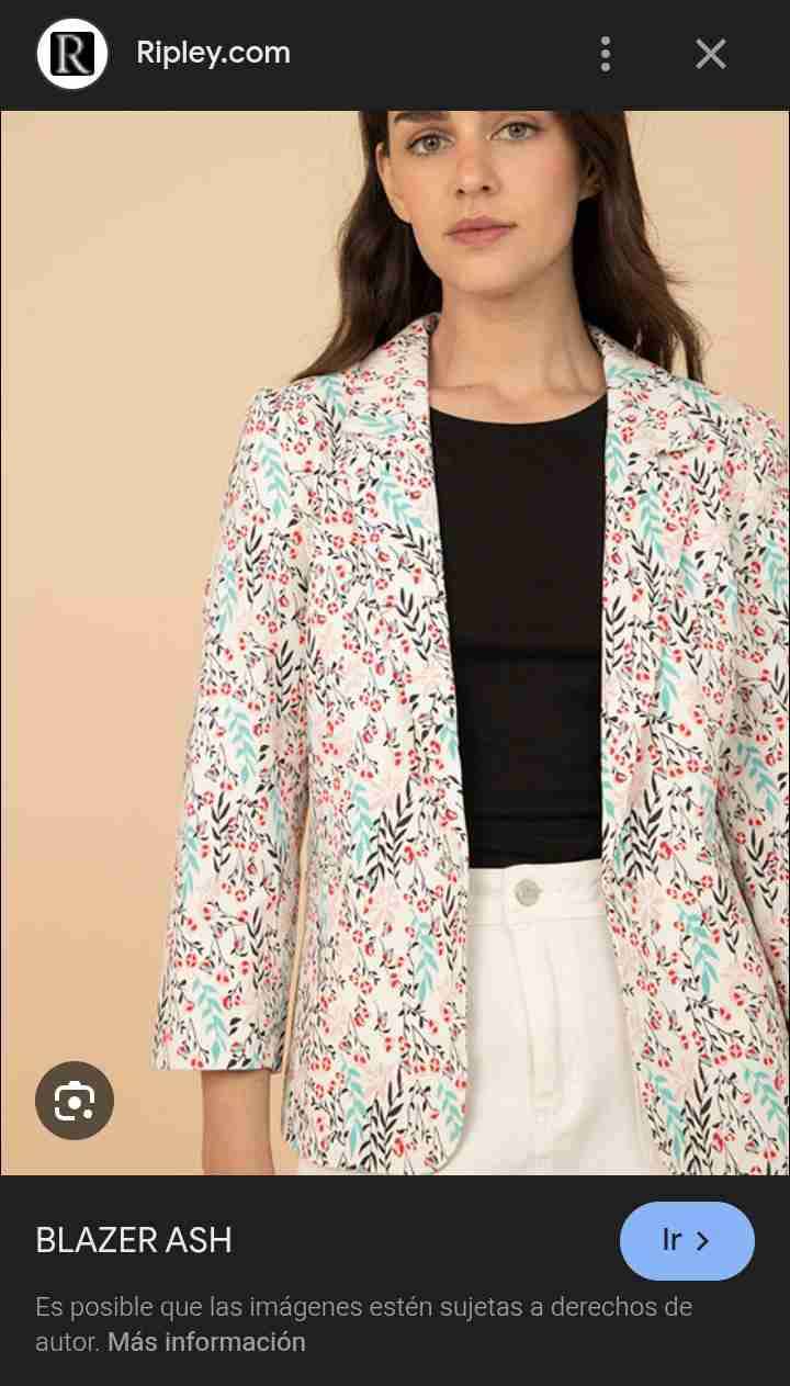 Blazer floral femenino - 1