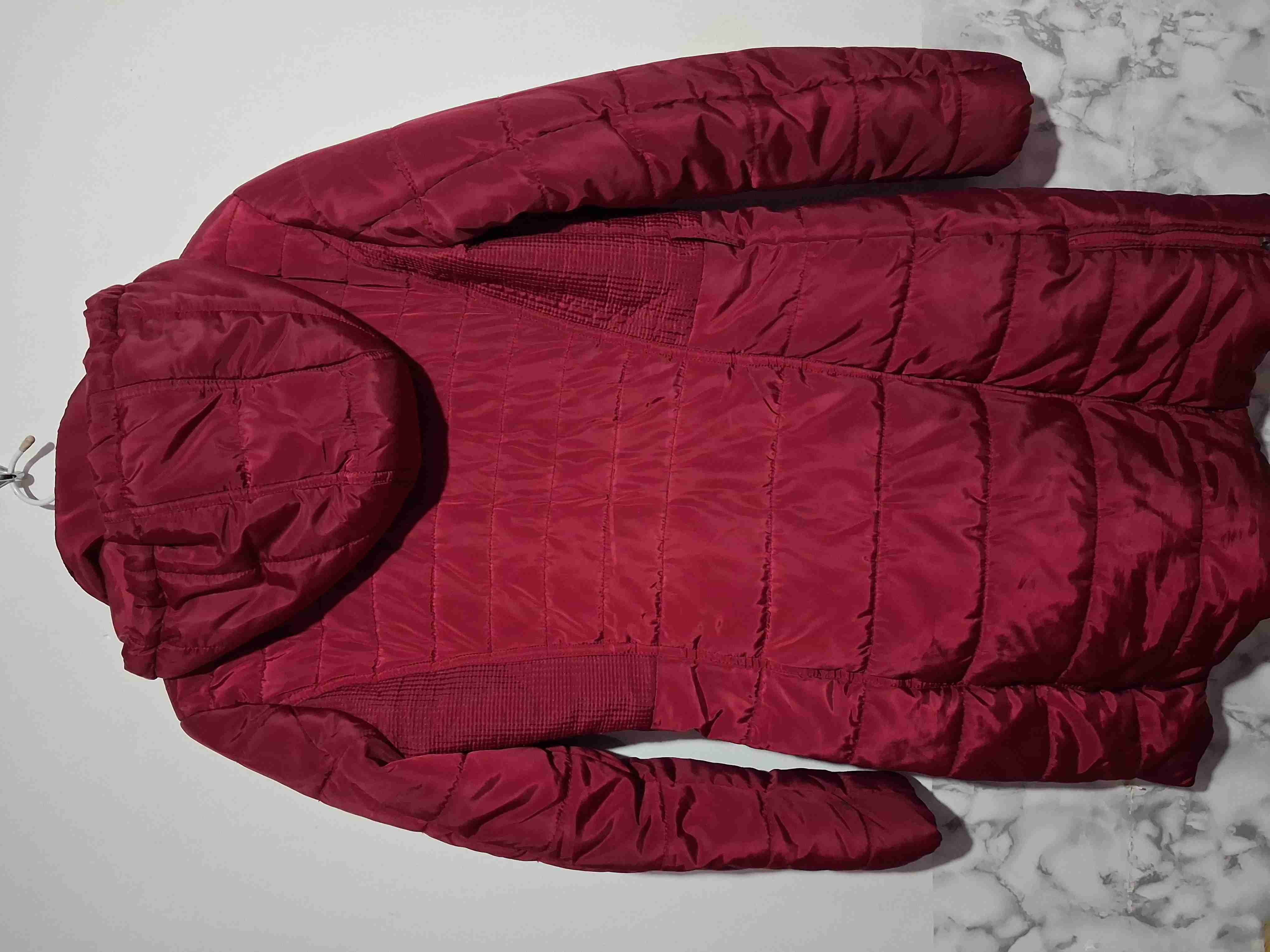 Abrigo acolchado rojo mujer - 3