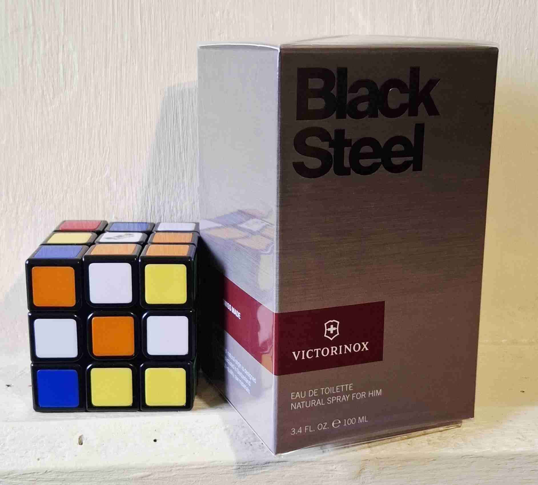 VICTORINOX BLACK STEEL 100 ml HOMBRE 😃 - 1