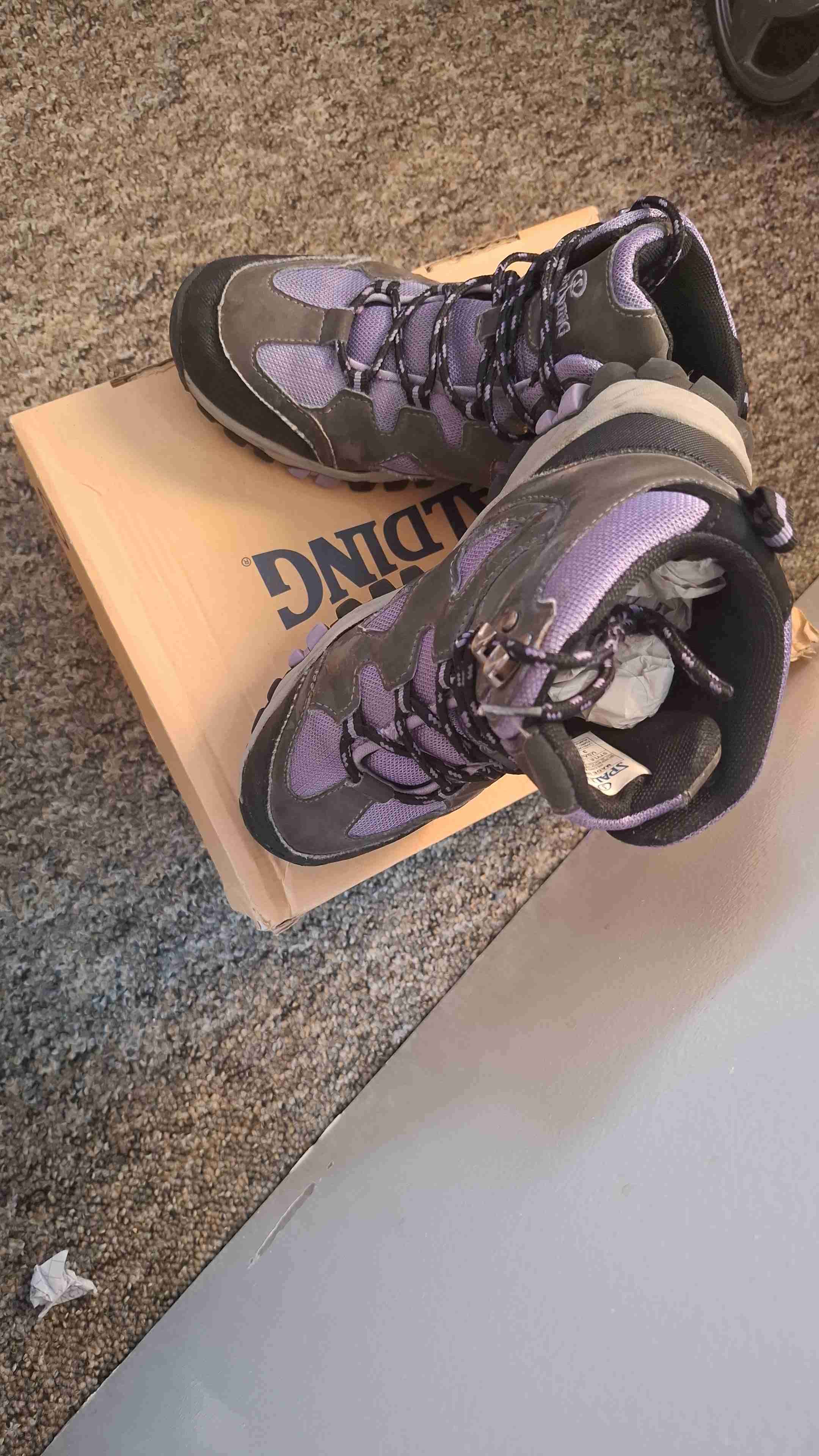 Botas de trekking moradas - miniatura 1