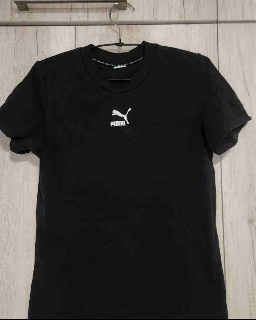 Polera negra Puma logo - 1