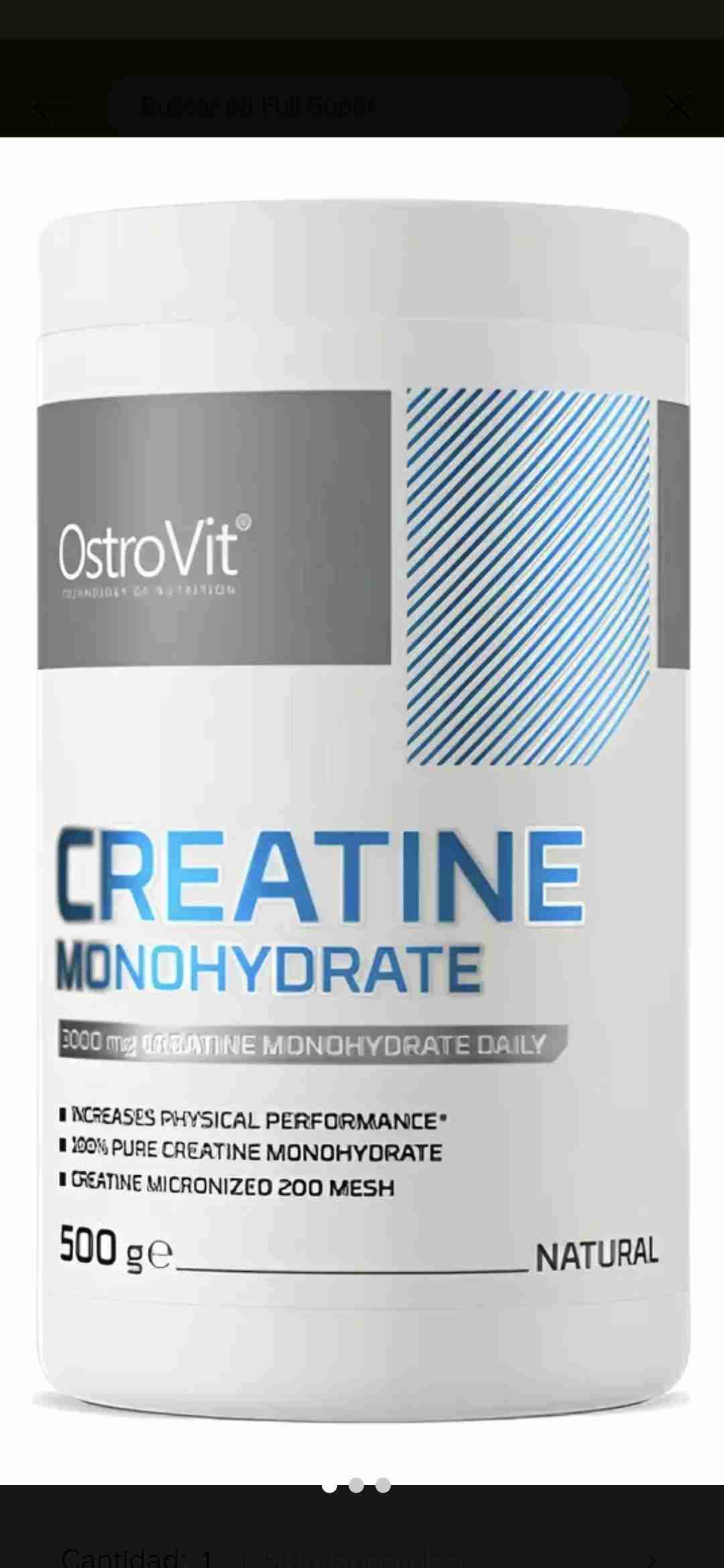 Creatina Monohidratada 500g OstroVit - miniatura 2