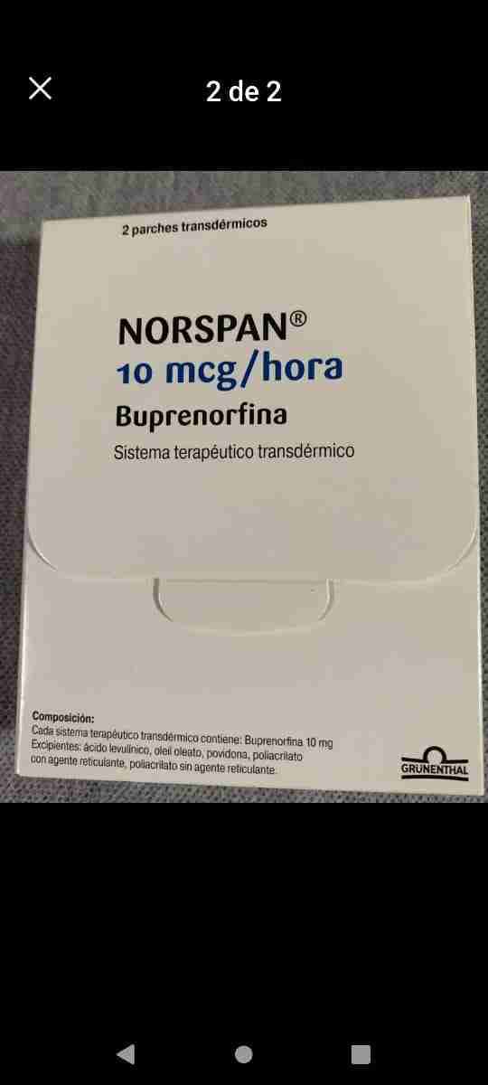 Parche transdérmico Norspan 10 mcg/hora