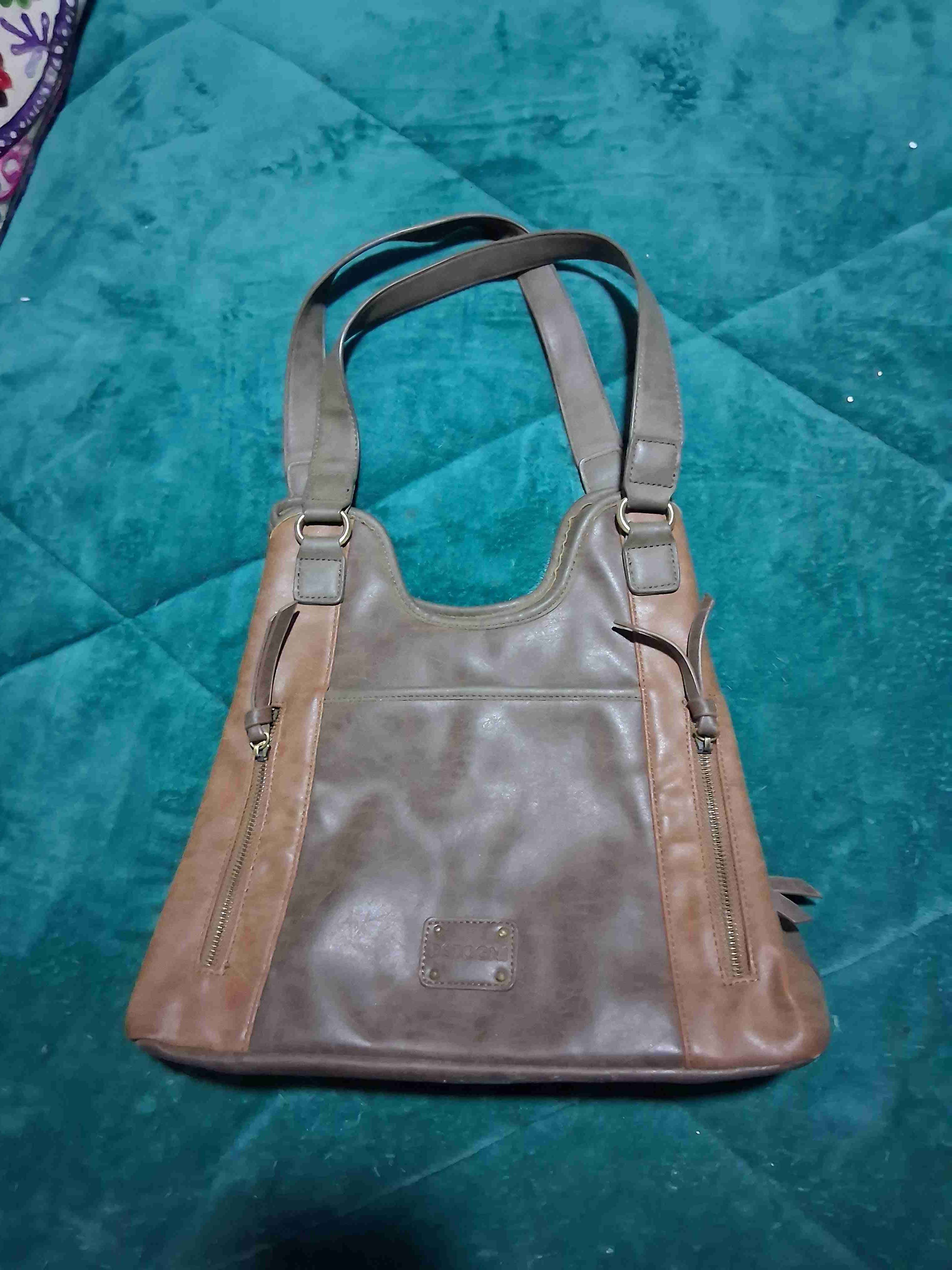 Cartera de cuero marrón - miniatura 1