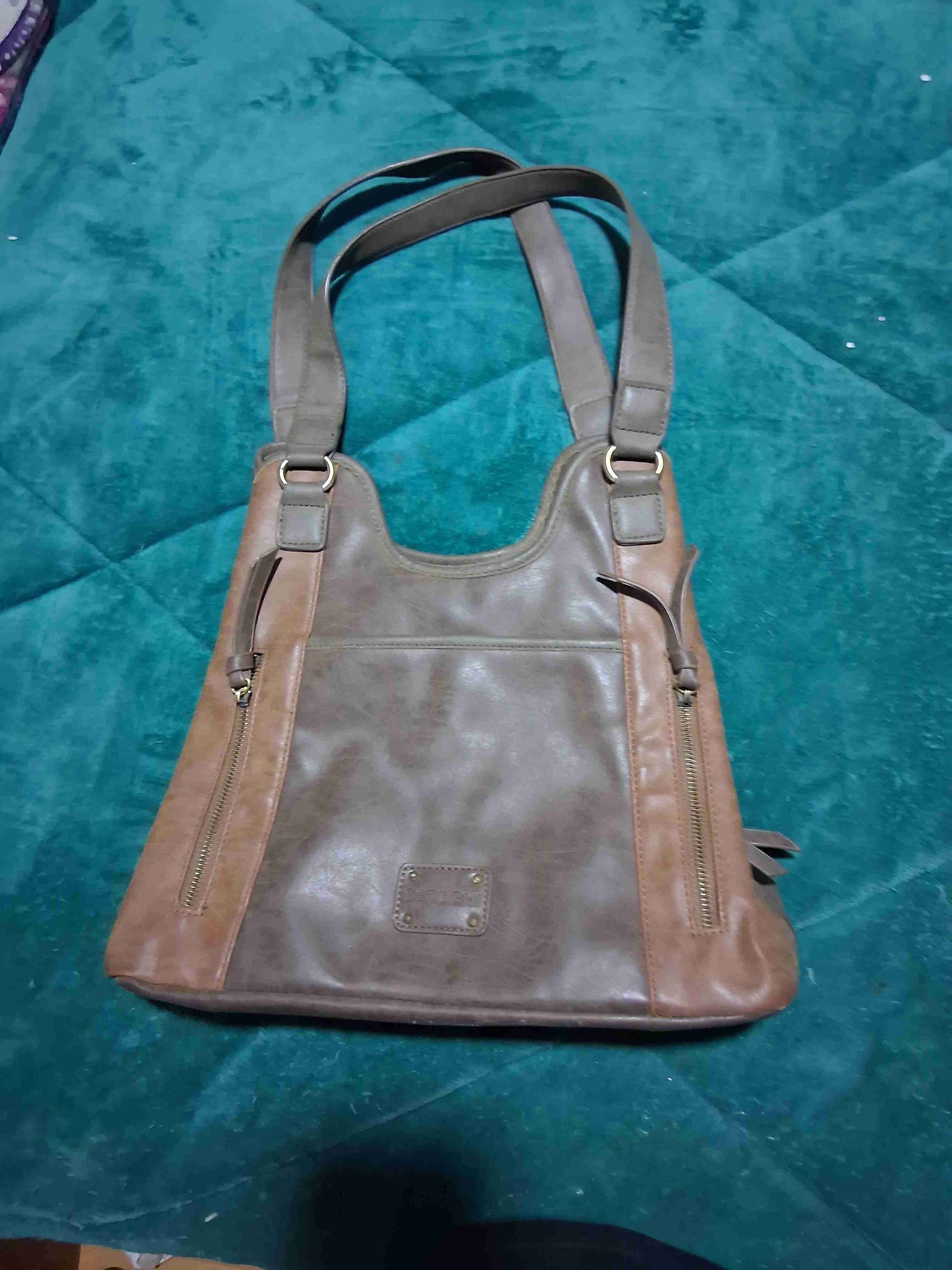 Cartera de cuero marrón - miniatura 2