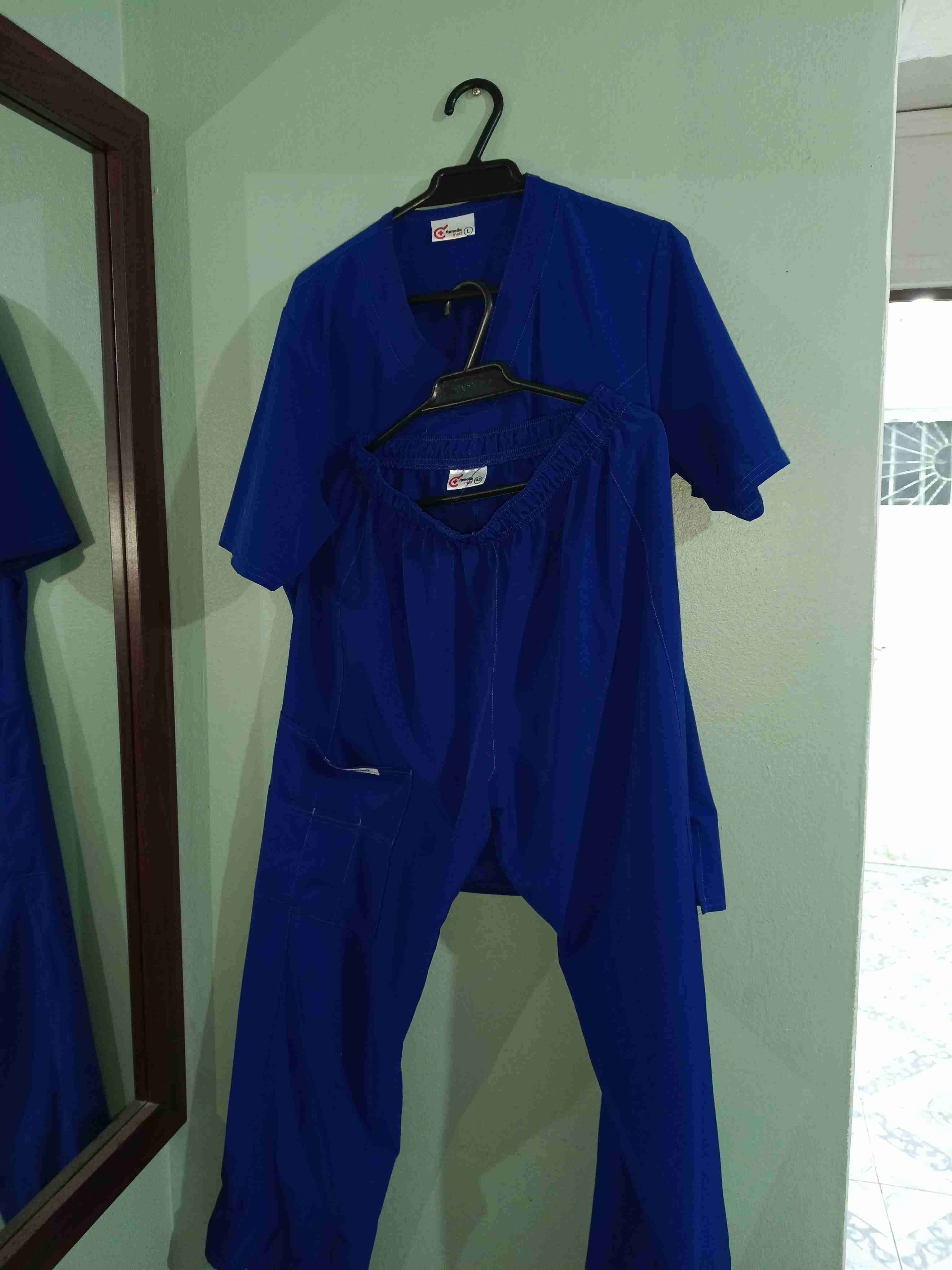 Uniforme médico azul Antifluido talla L - 1