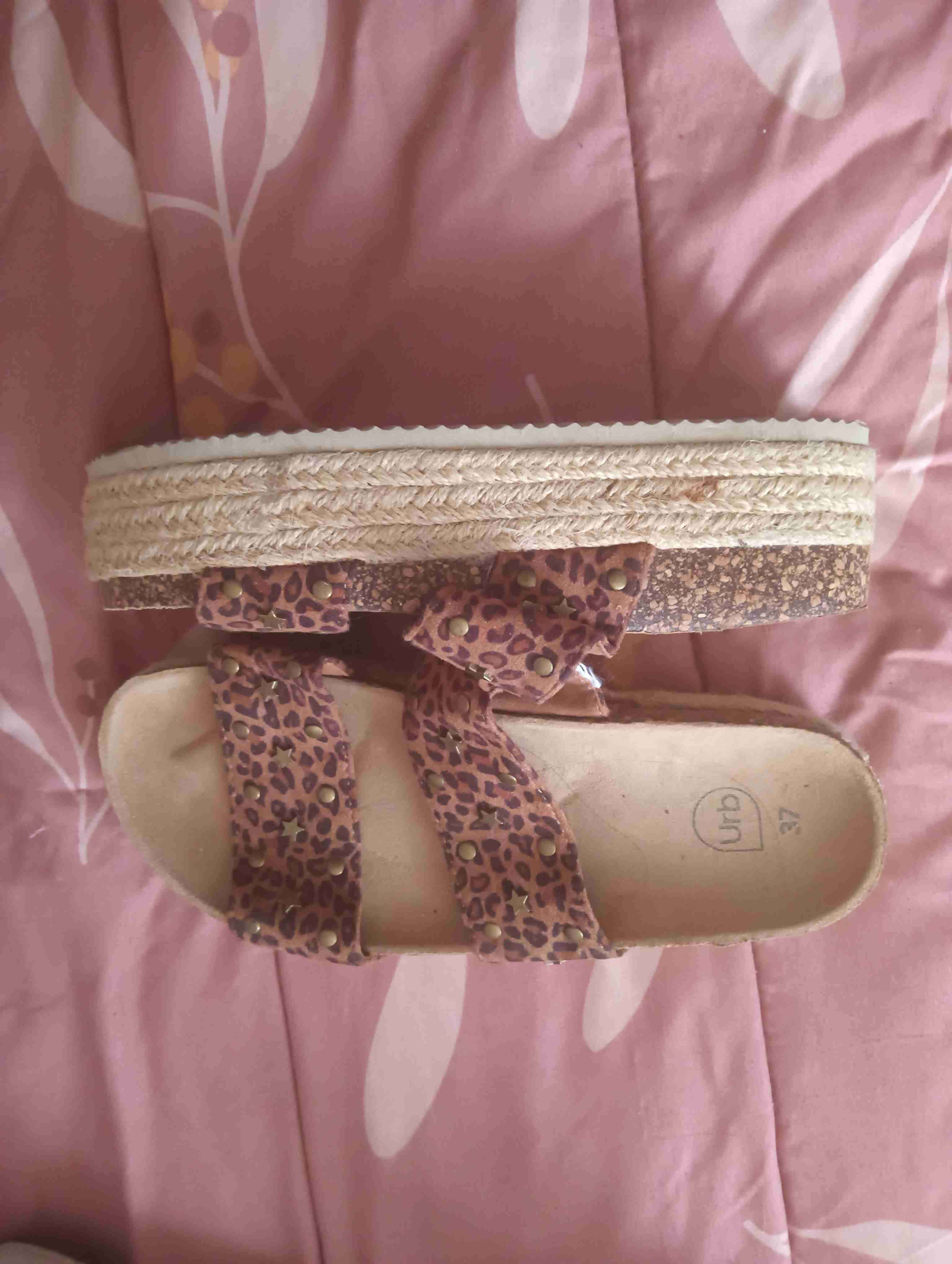 Sandalias plataforma estampado leopardo - 1