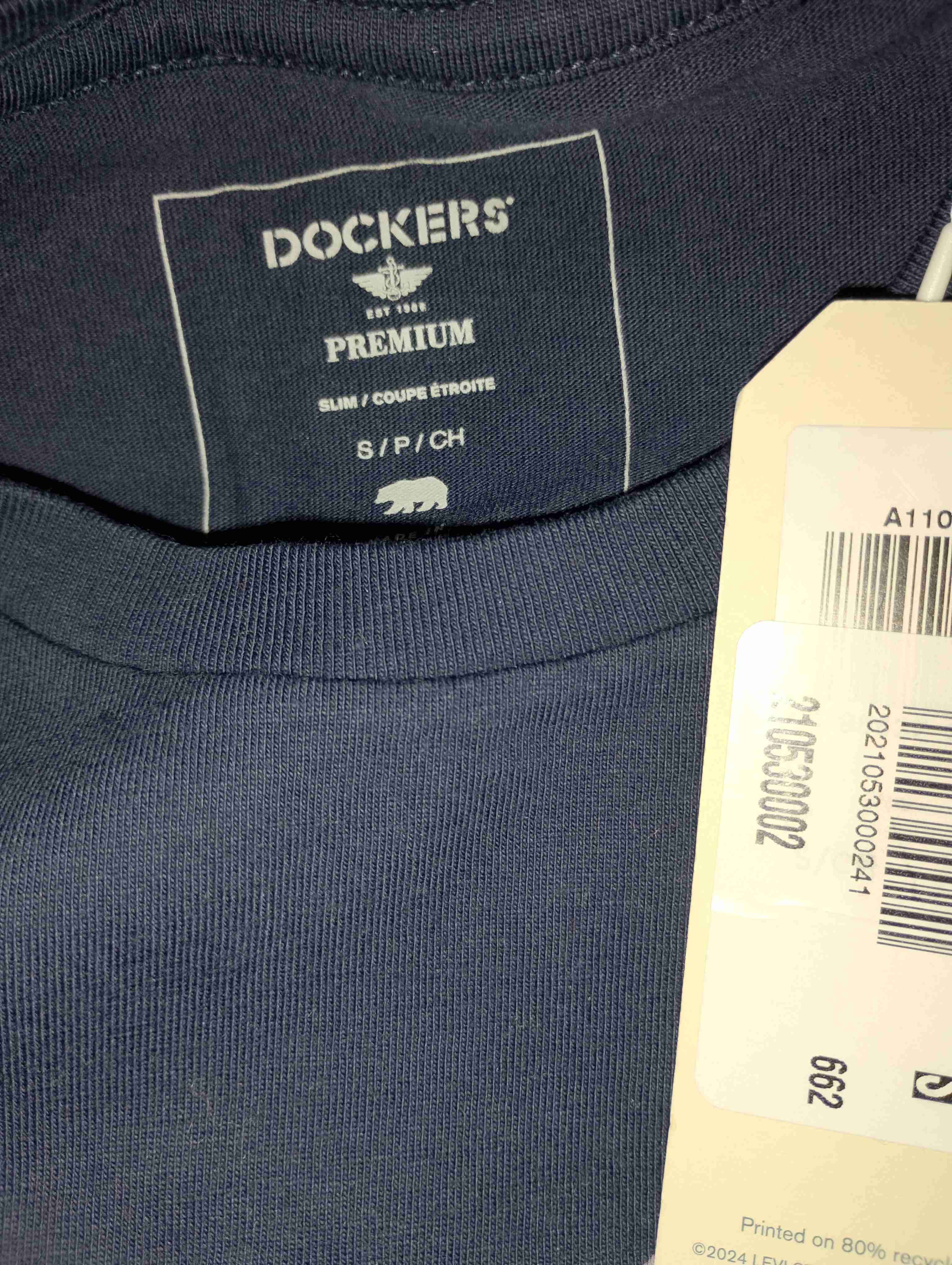 Polera Dockers azul con logo - miniatura 2