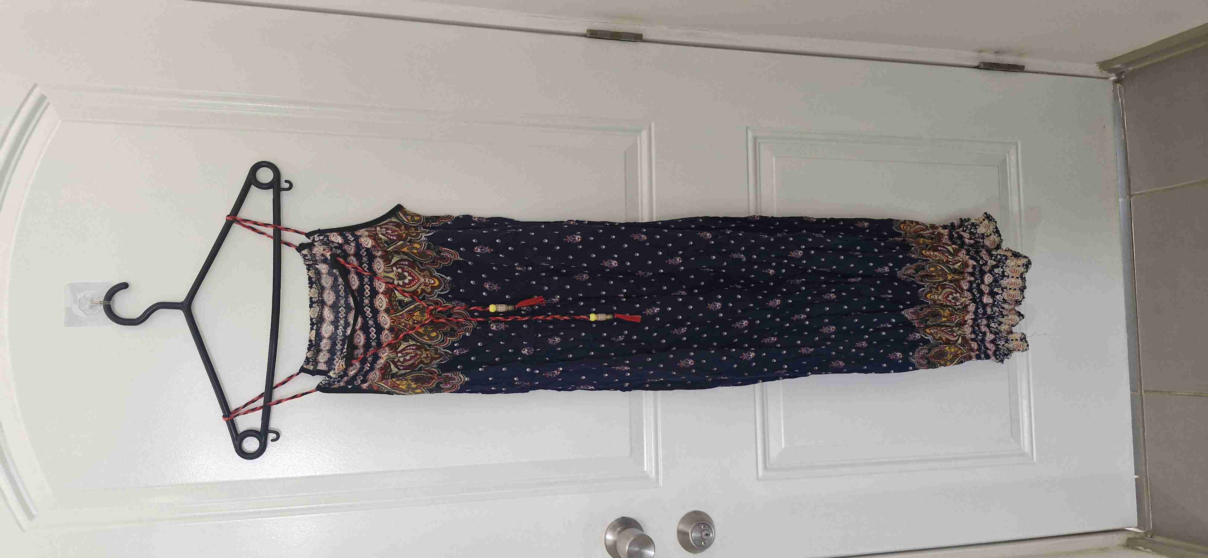 Vestido largo con patrón bohemio