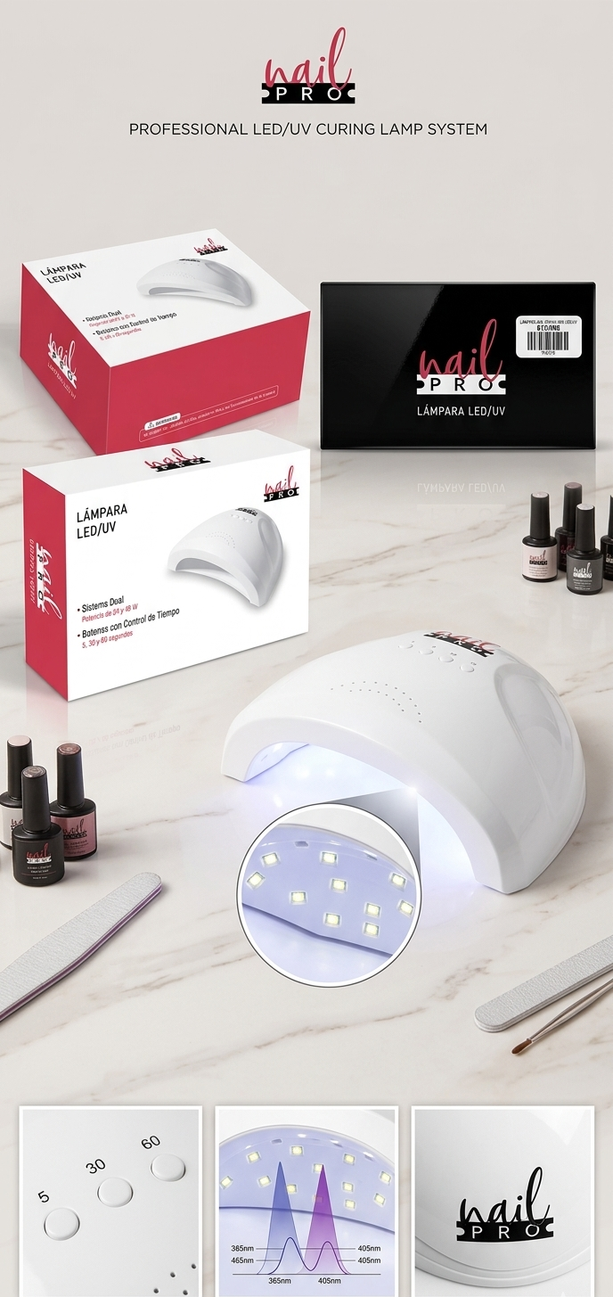 Lámpara UV/LED para uñas