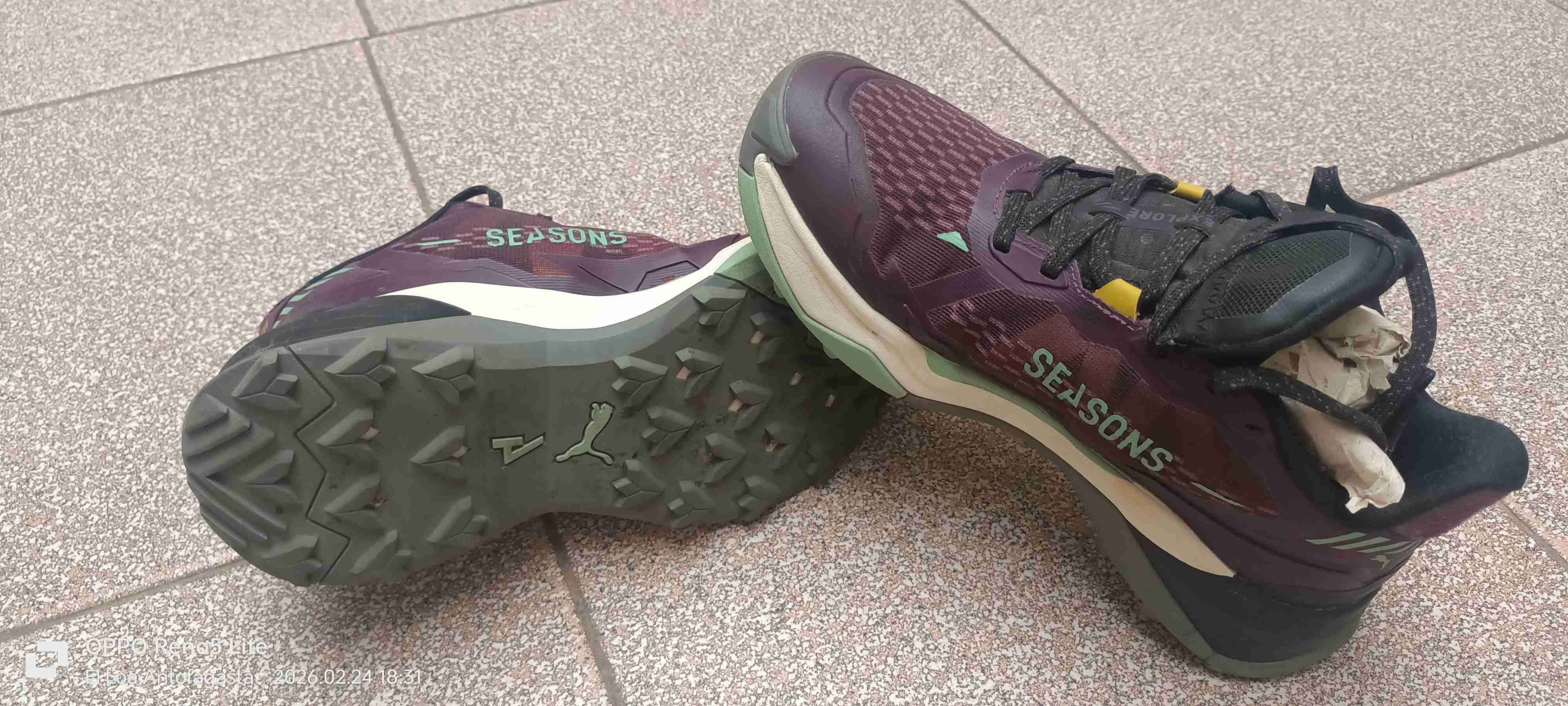 Zapatillas deportivas color morado - miniatura 2