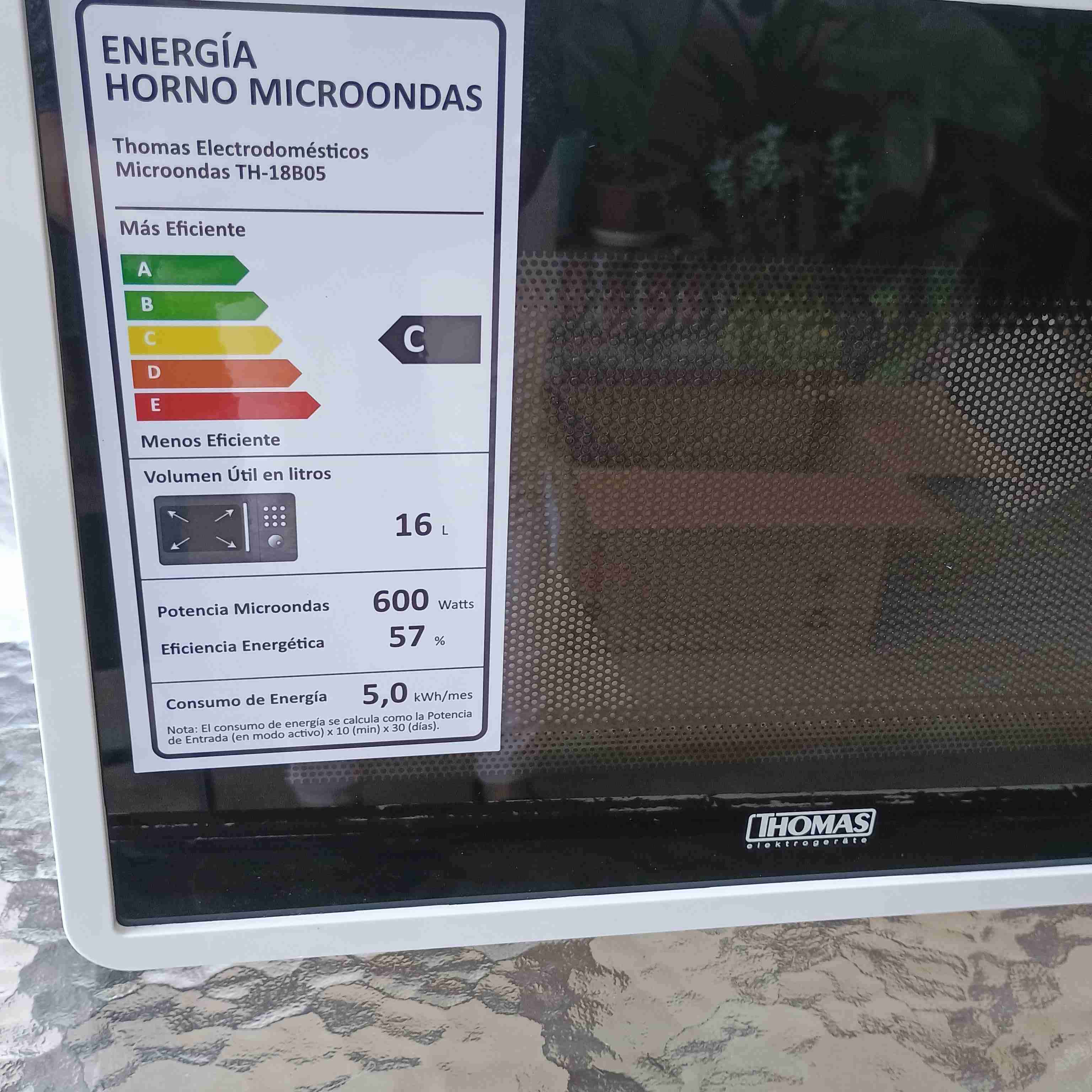 Microondas Thomas 16L con etiquetado C - 1