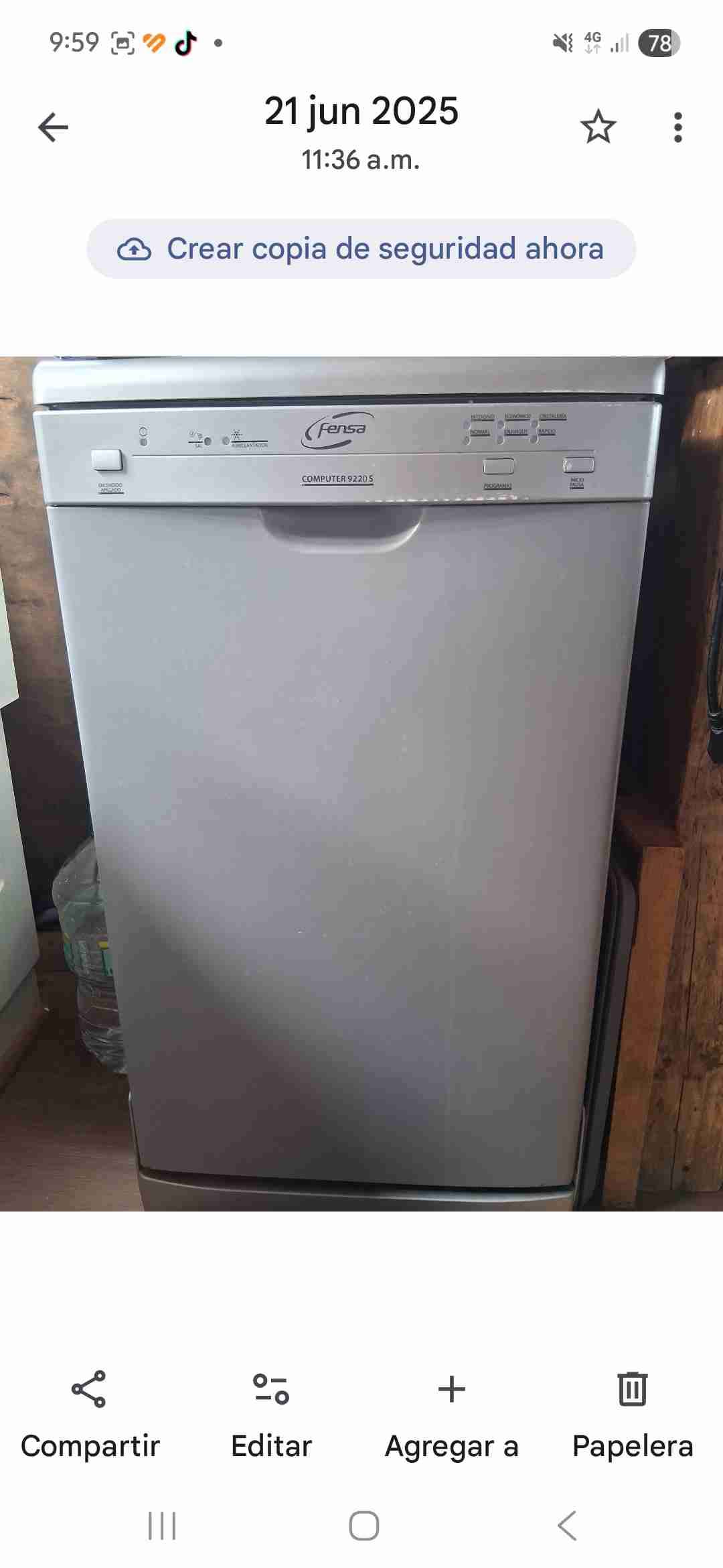 Lavavajillas Fensa Gris - 1