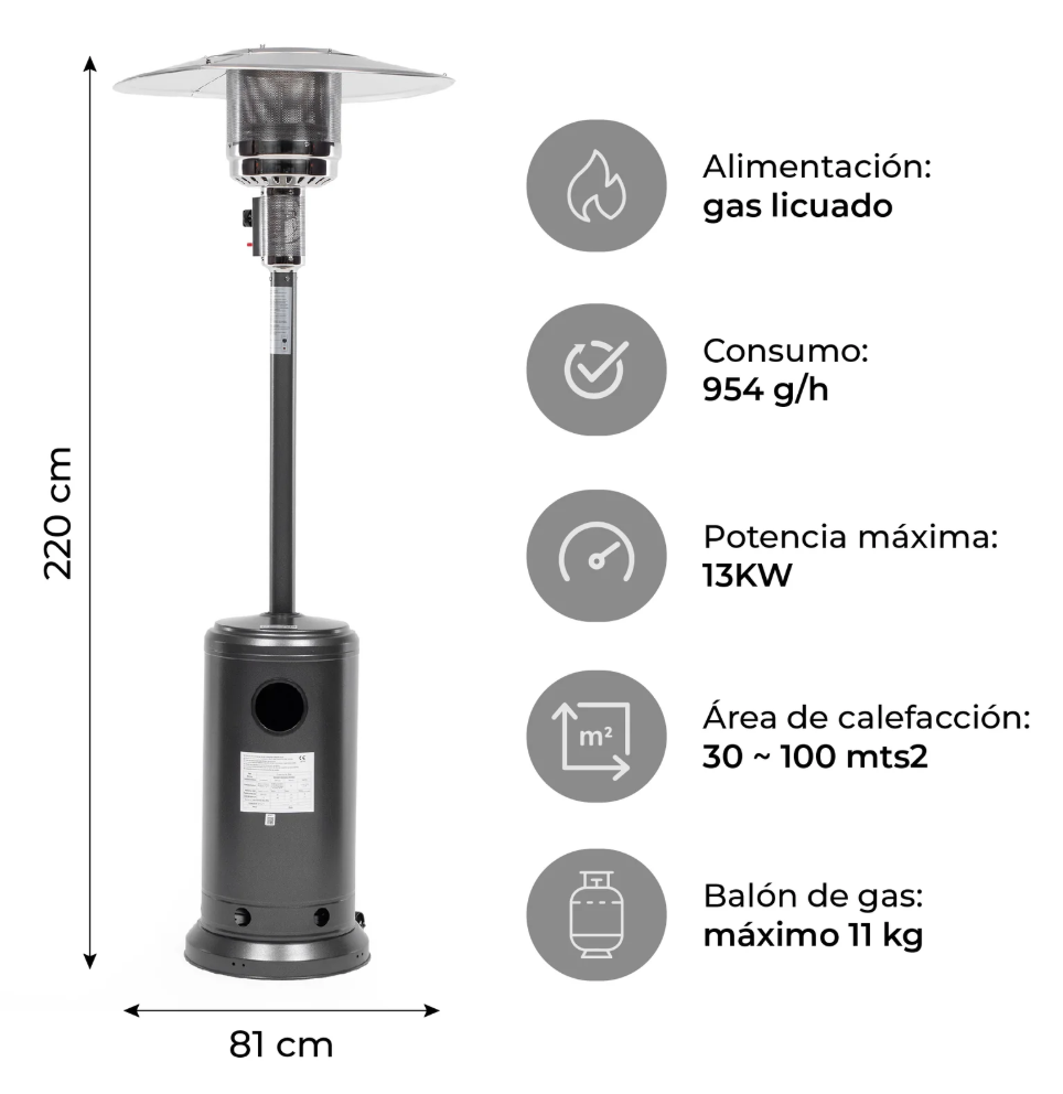 Estufa Exterior Terraza Sin Uso - 3
