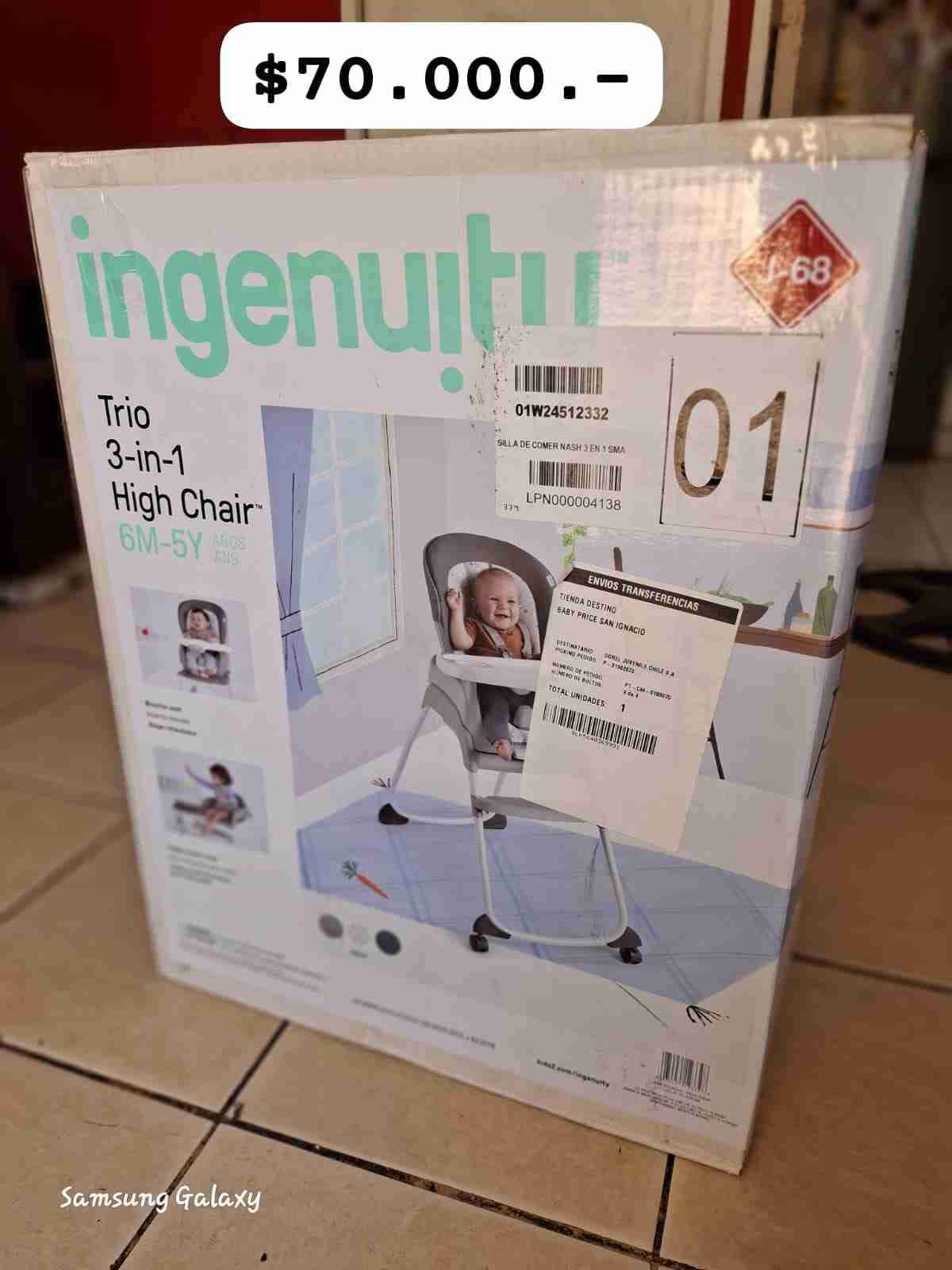 Silla de comer 3-en-1 ingenuiti - 1