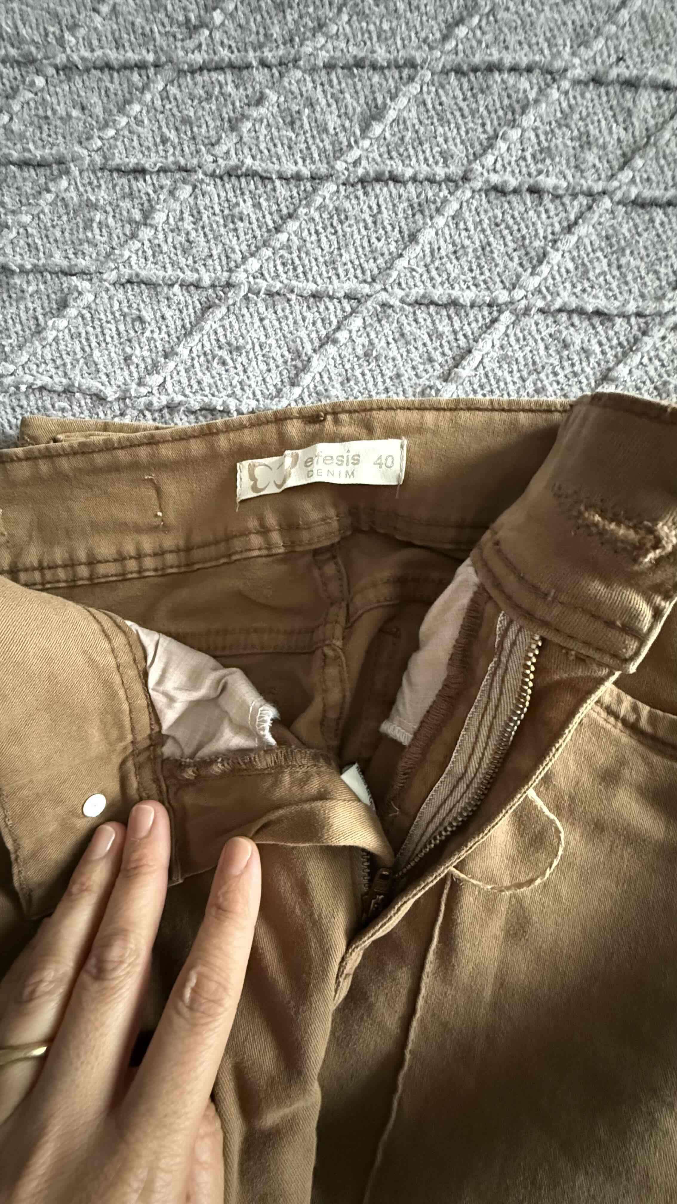 Pantalón flare camel - 2