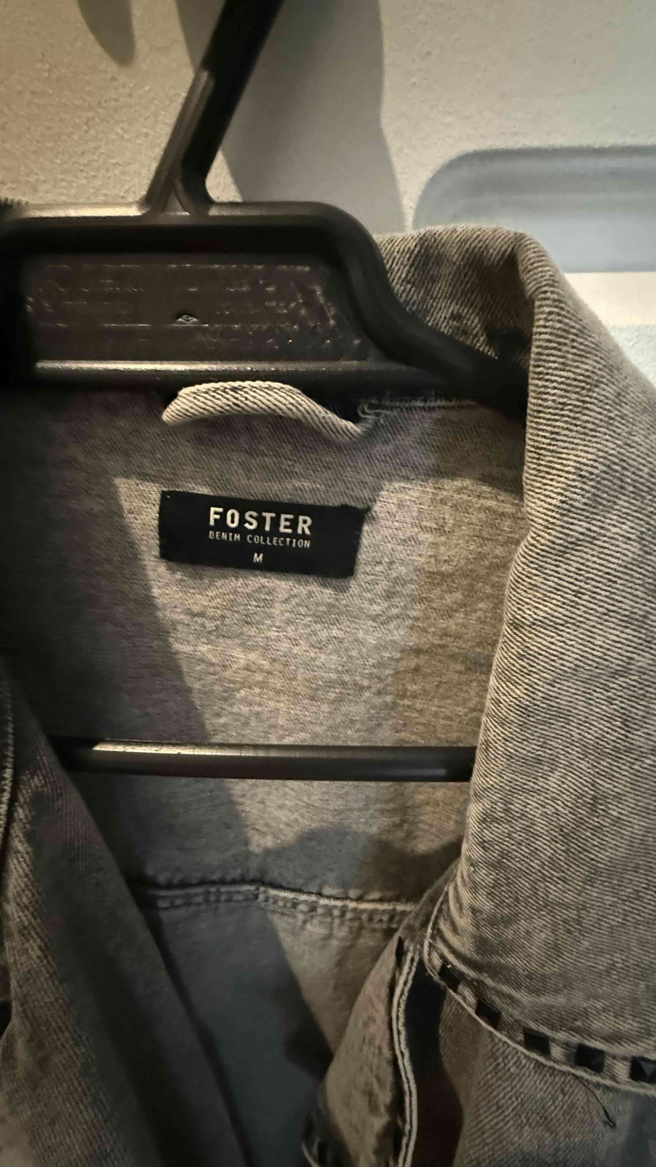 Chaqueta denim gris Foster - 1