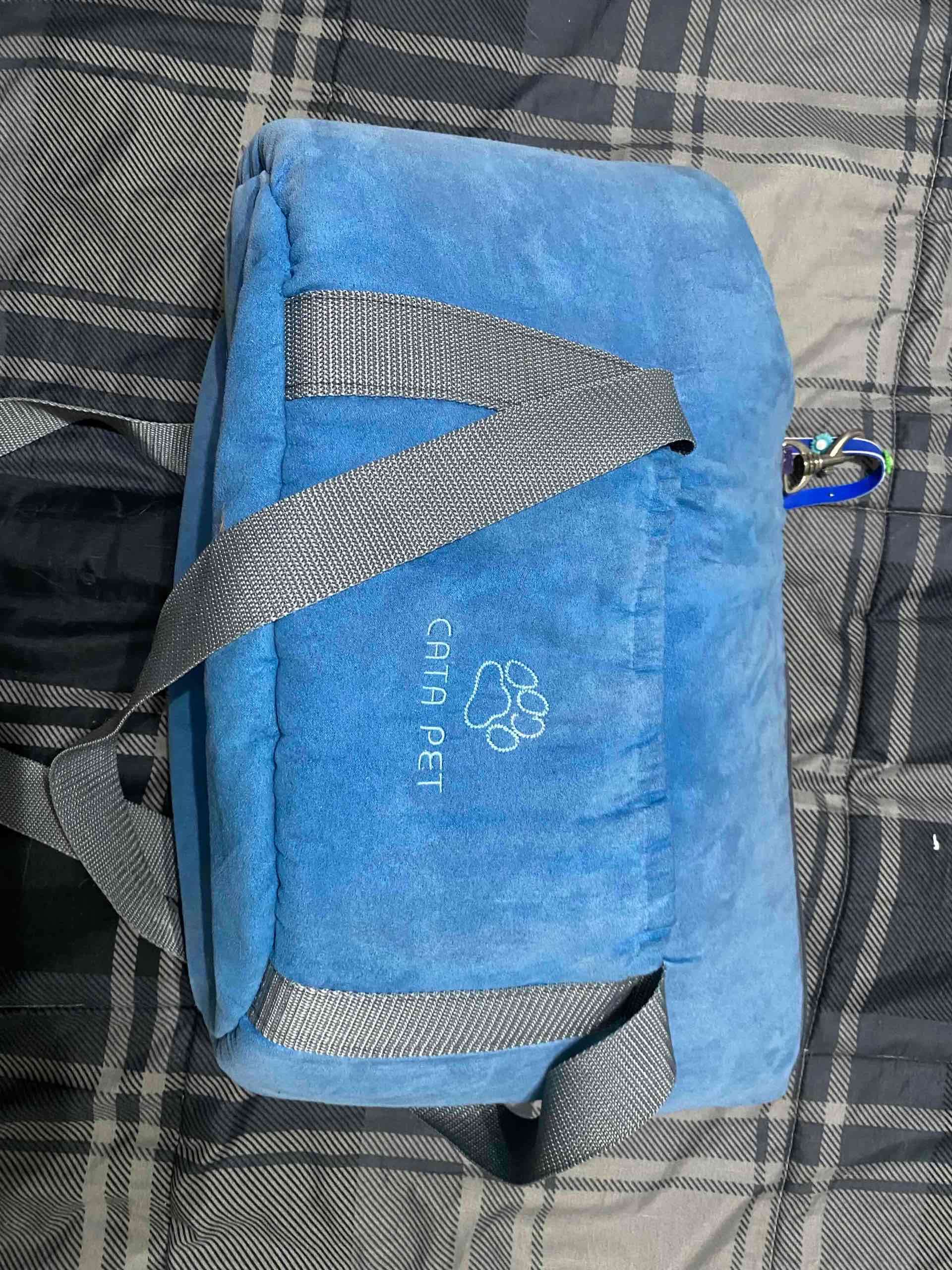 Bolso transportador para mascotas azul - 1