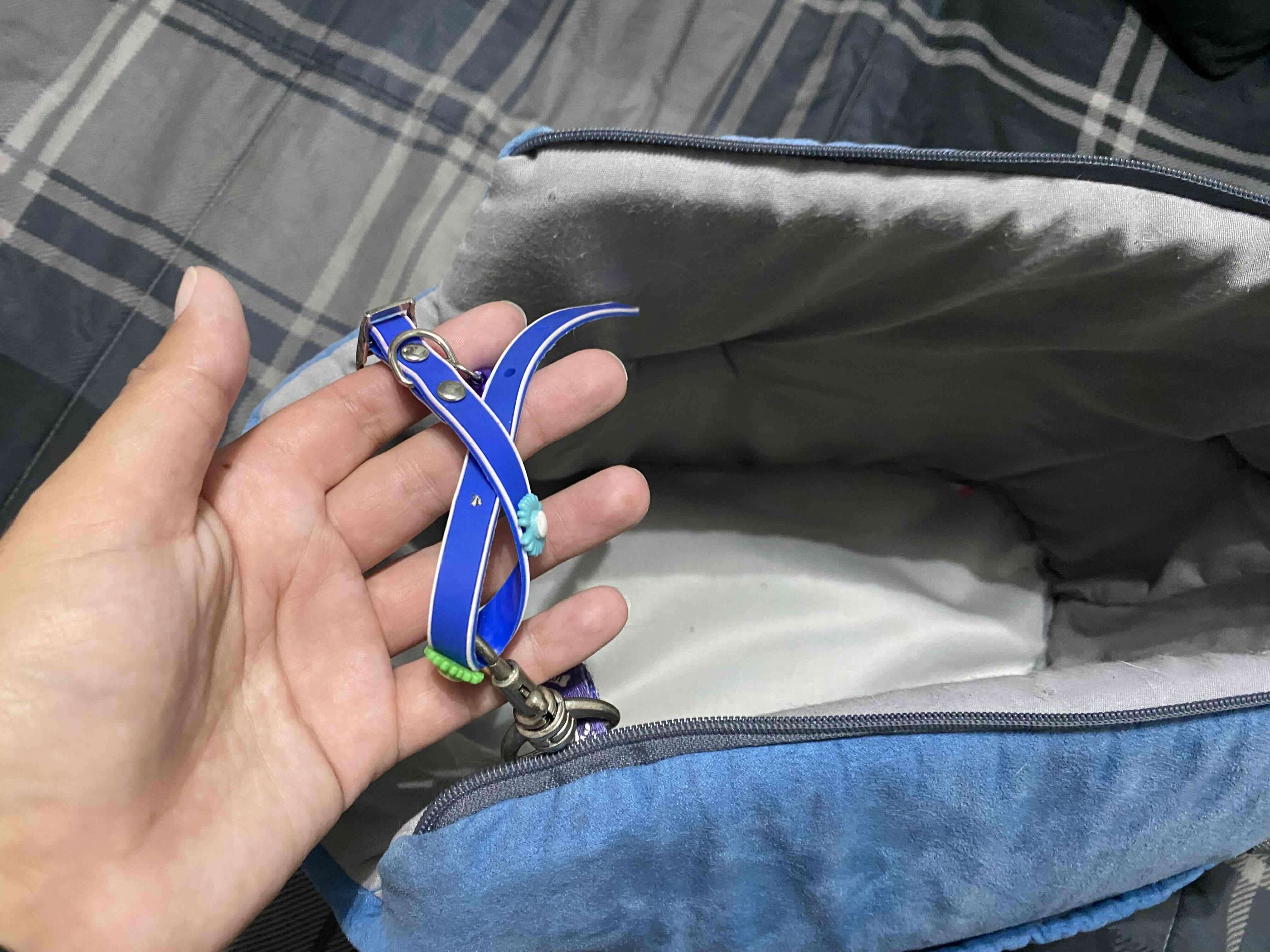 Bolso transportador para mascotas azul - 3