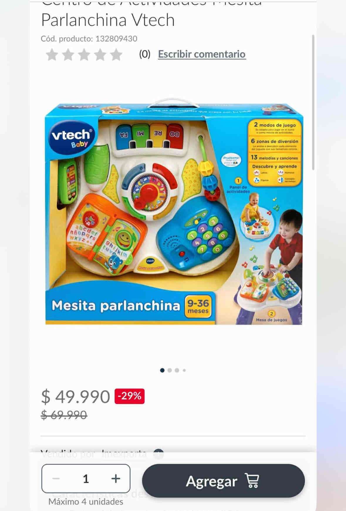 Mesa de actividades para niños - miniatura 3