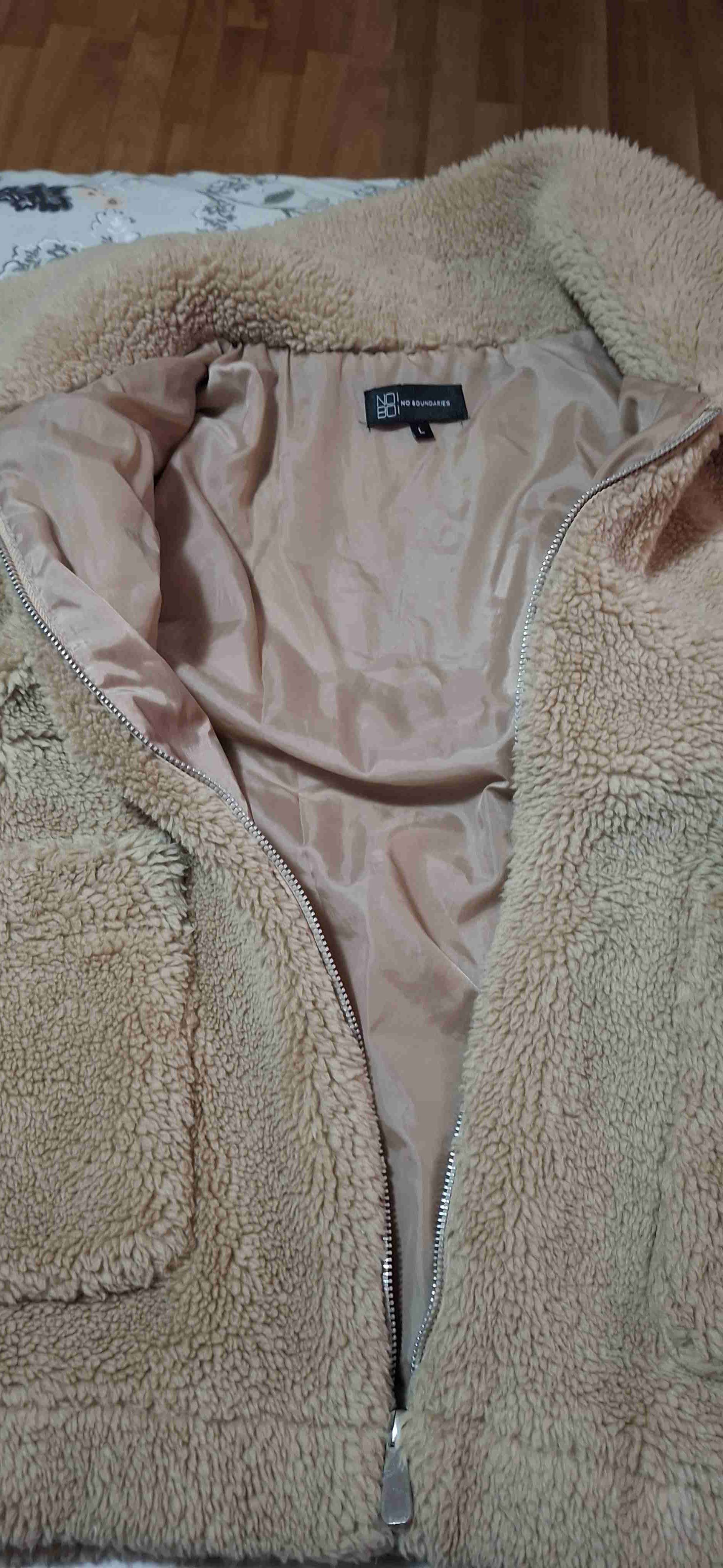 Chaqueta de lana beige - 2