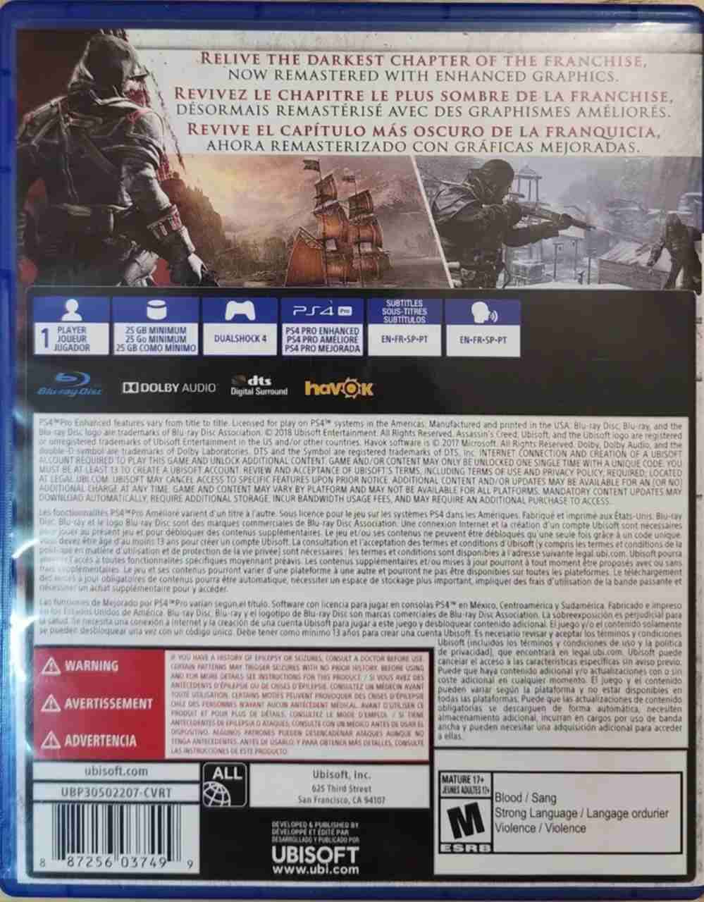 Juego PS4 Assassin's Creed Rogue Remastered - miniatura 2