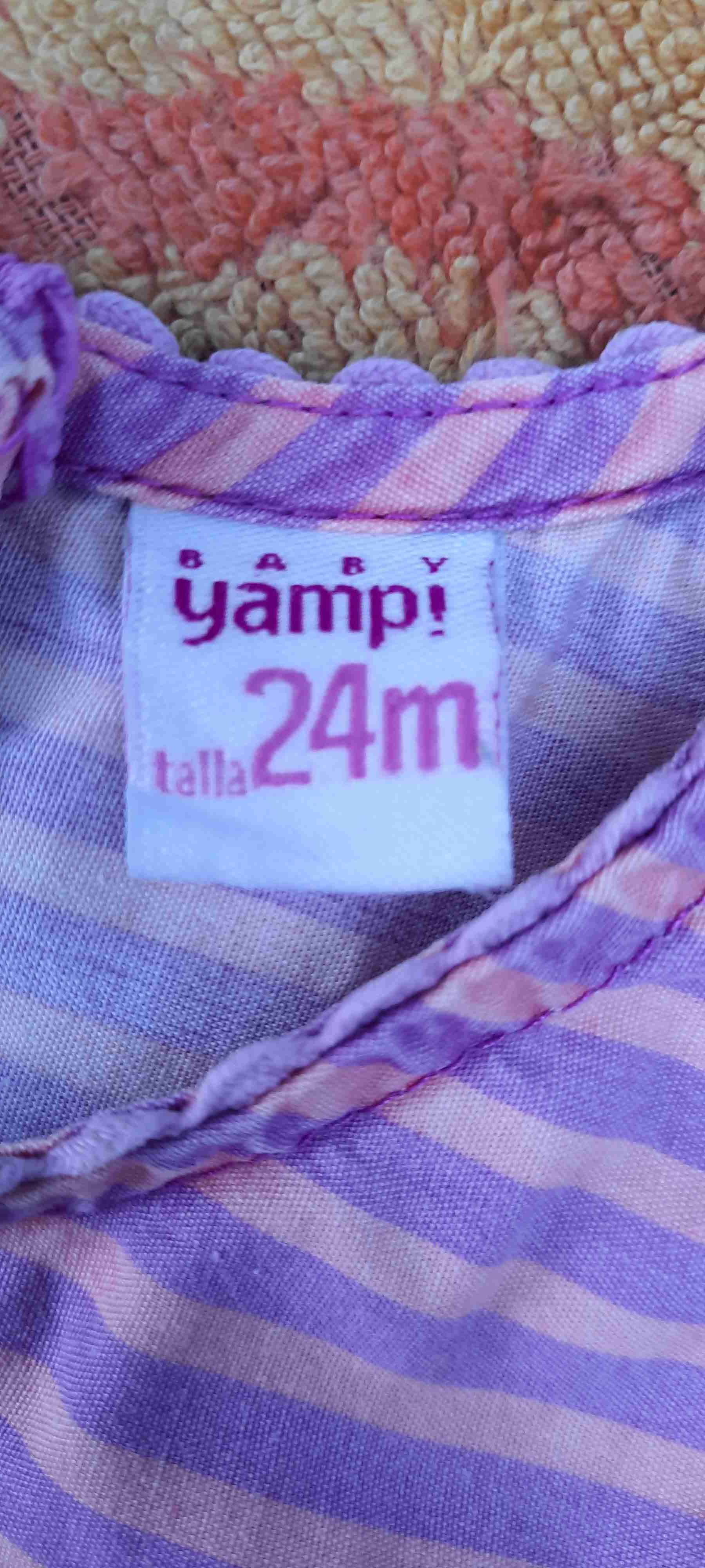 Vestido rayado lila y rosa - 3