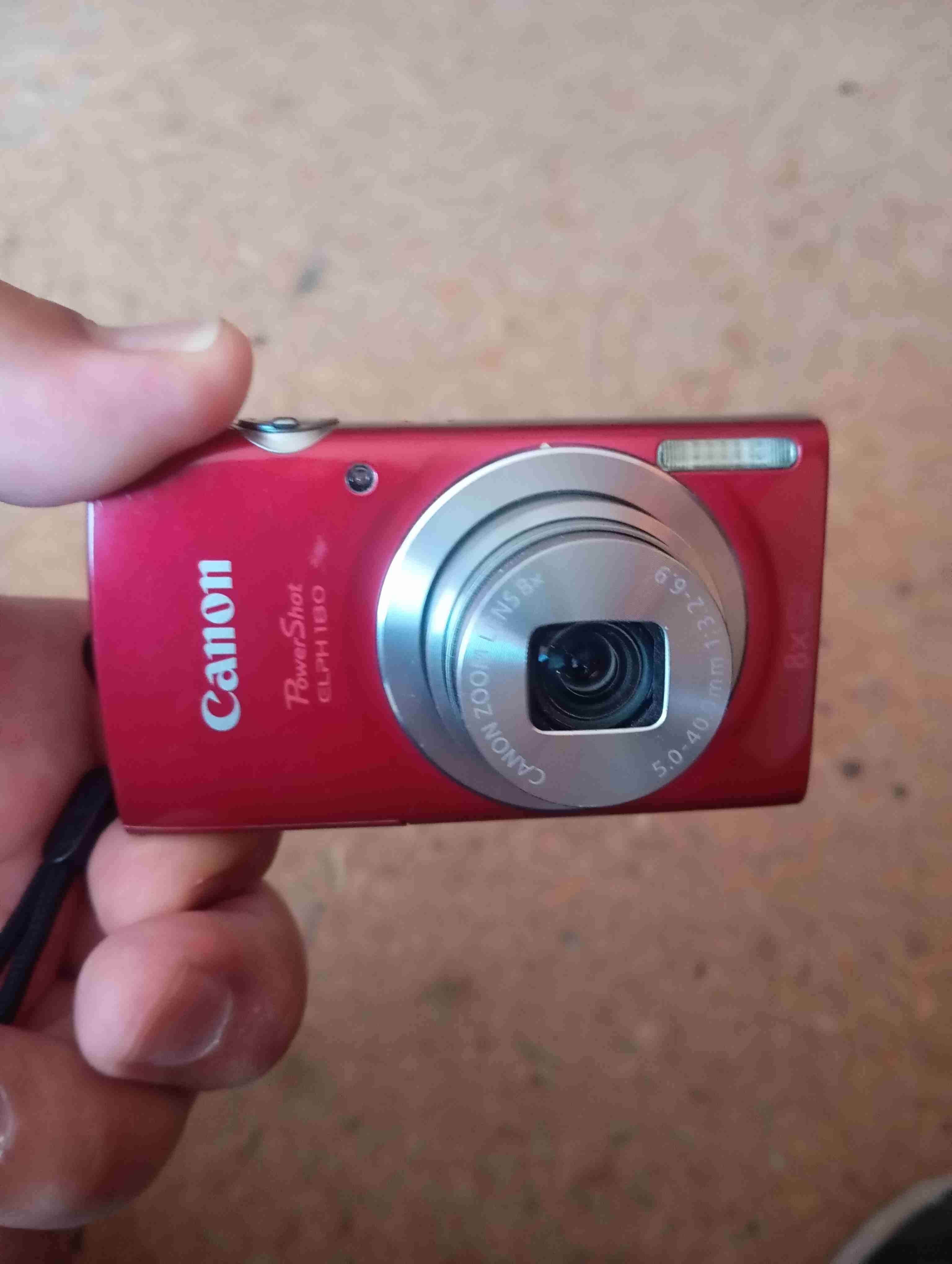 Canon powershot 8x elph 180 color rojo - miniatura 2