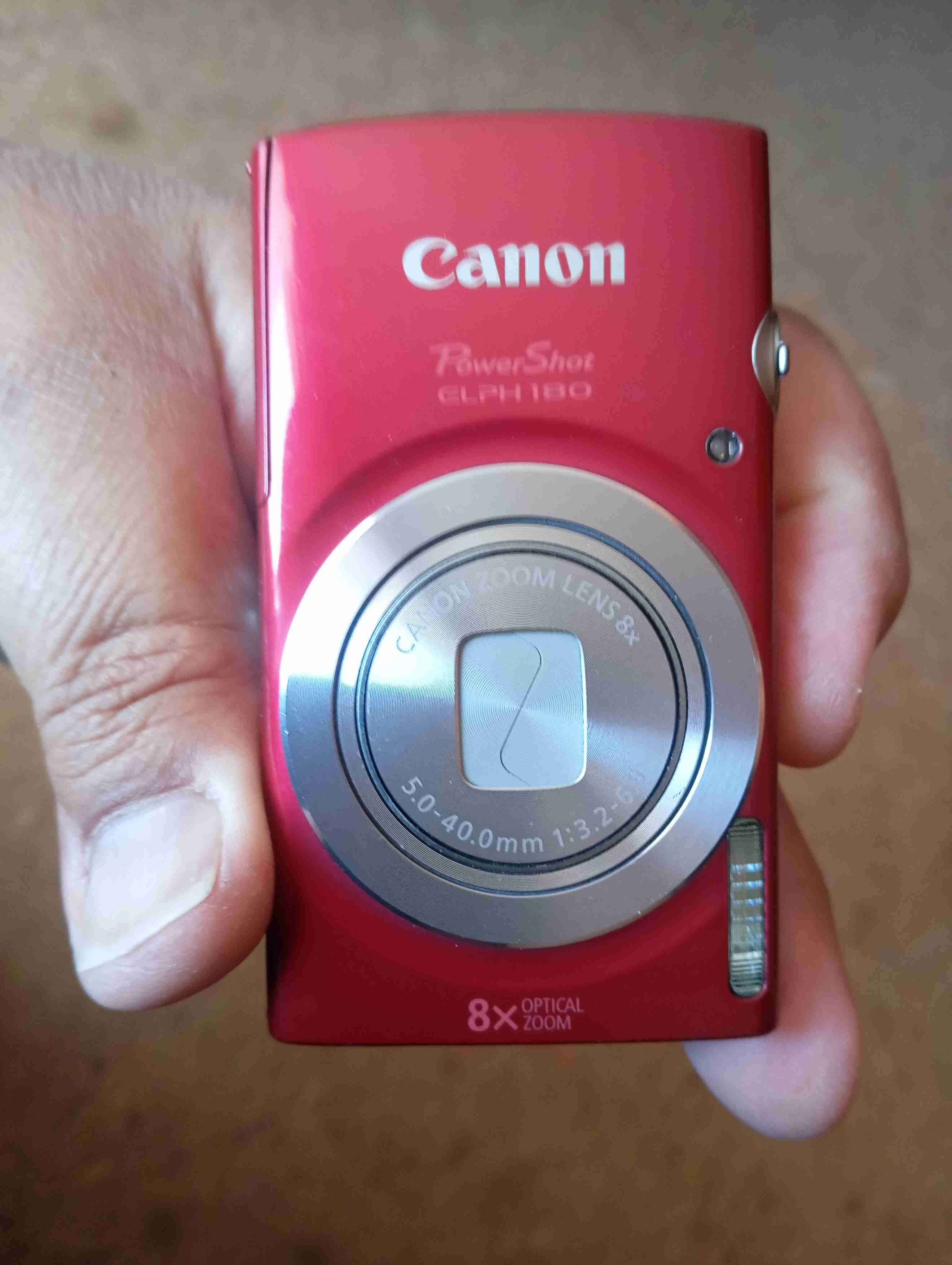 Canon powershot 8x elph 180 color rojo - miniatura 4