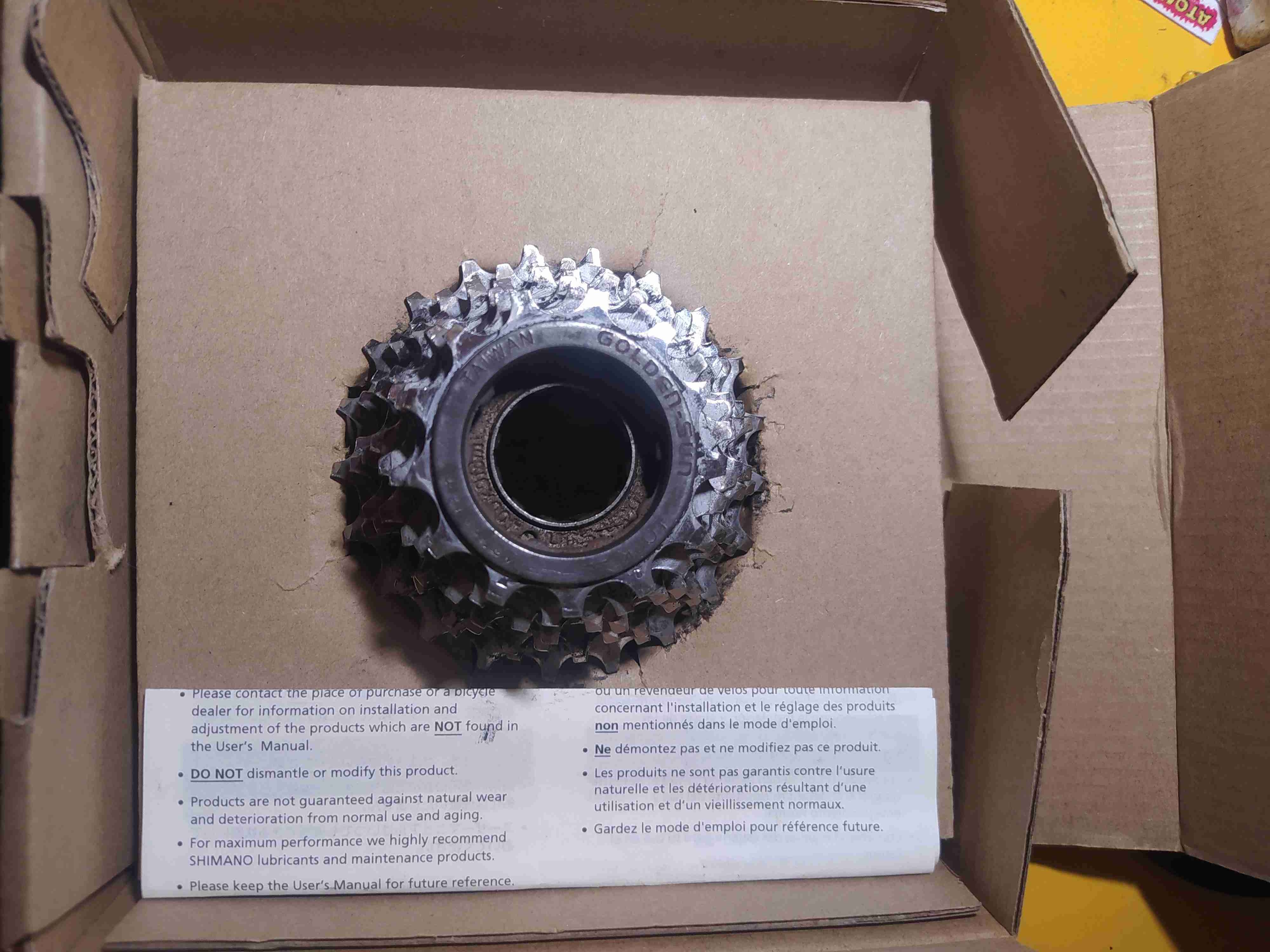 Piñón de bicicleta usado - miniatura 1