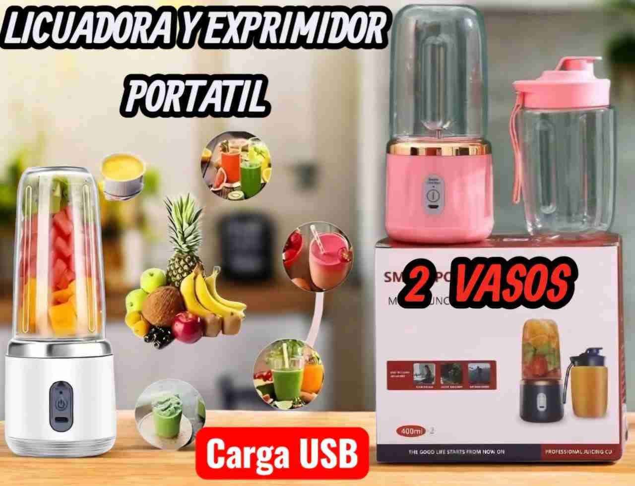 Licuadora portátil USB con vasos - miniatura 1