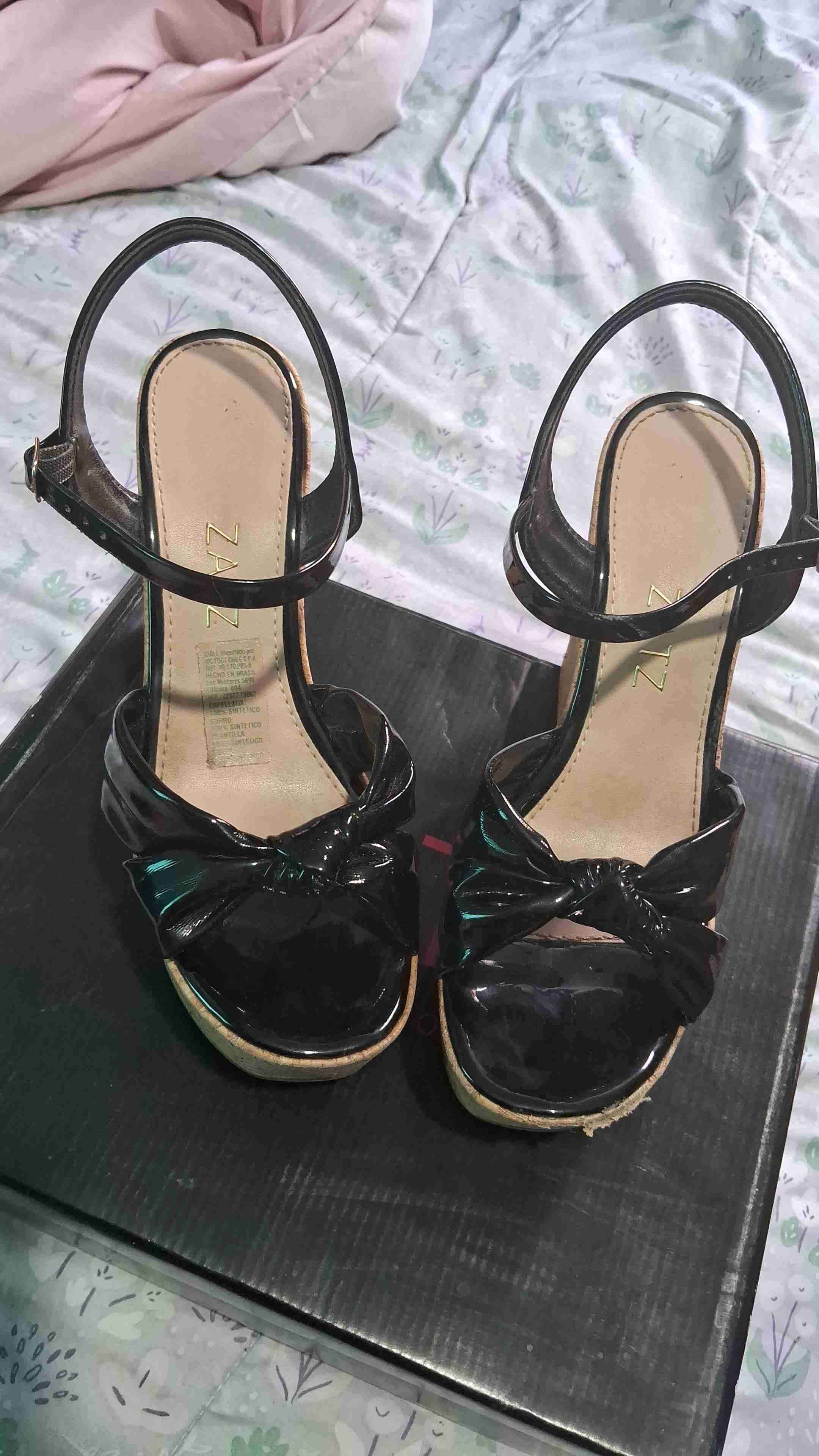 Sandalias plataforma negras Zatz - 2