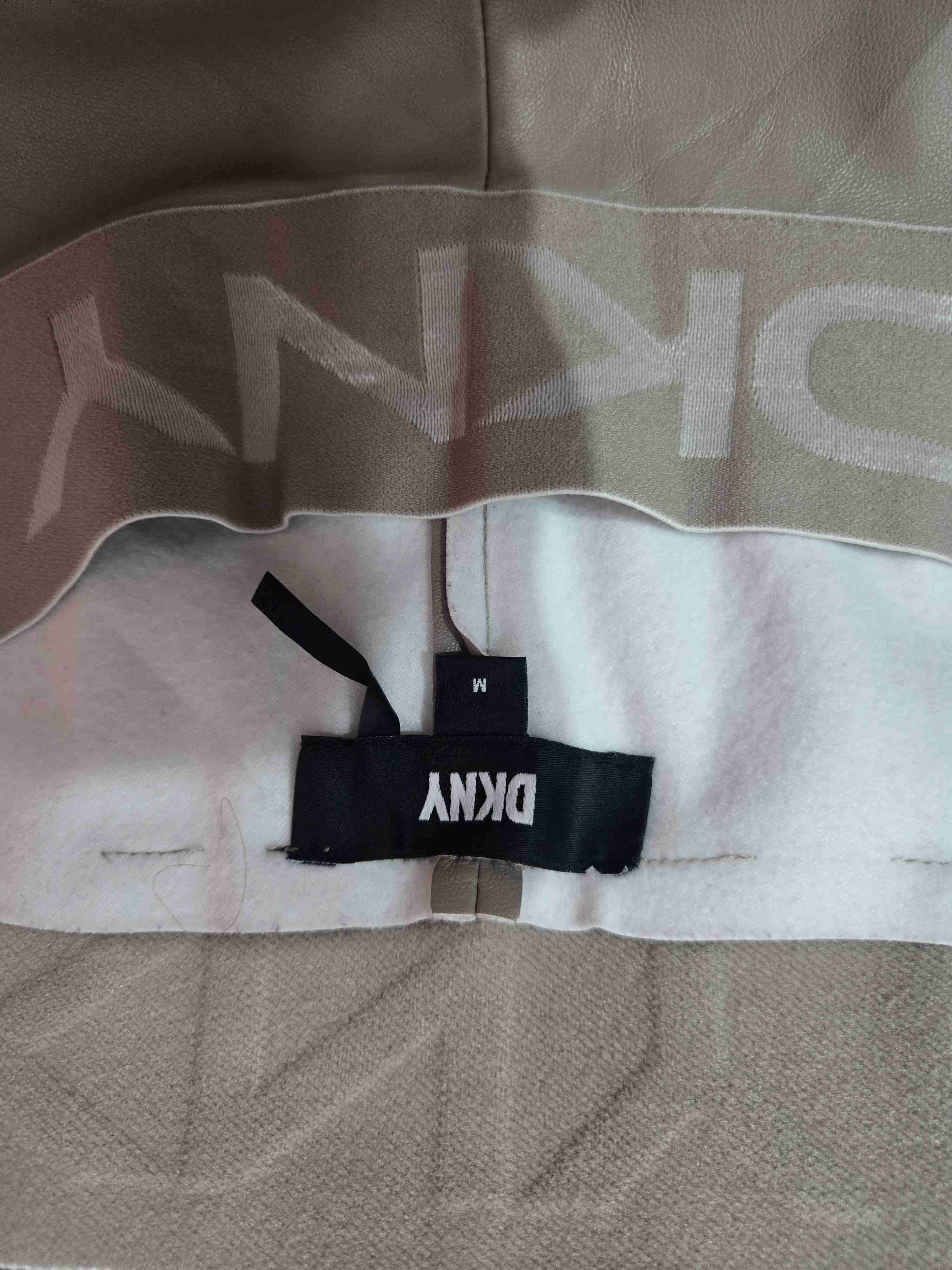 Leggings beige con logo DKNY - 3