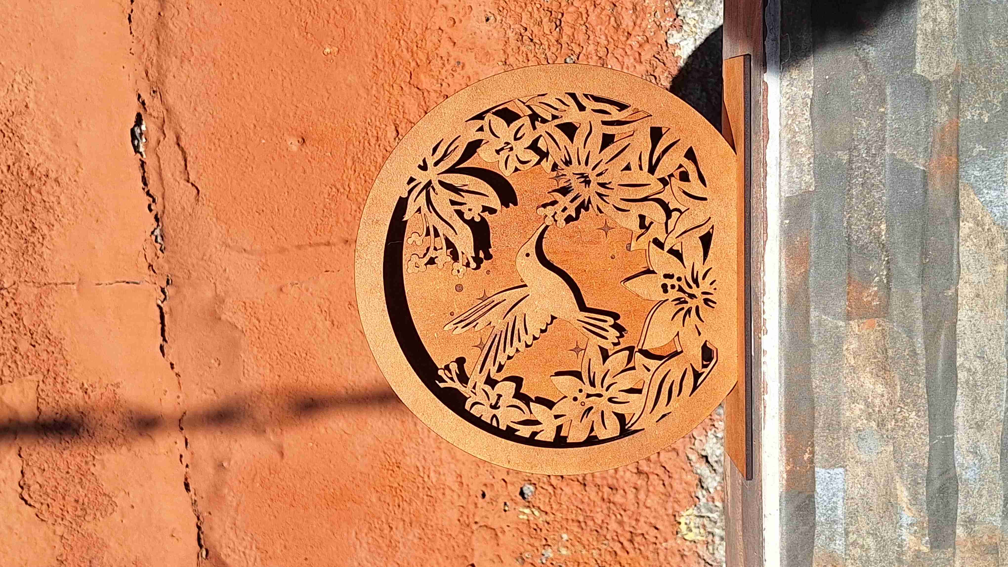 Escultura decorativa de colibrí - 3