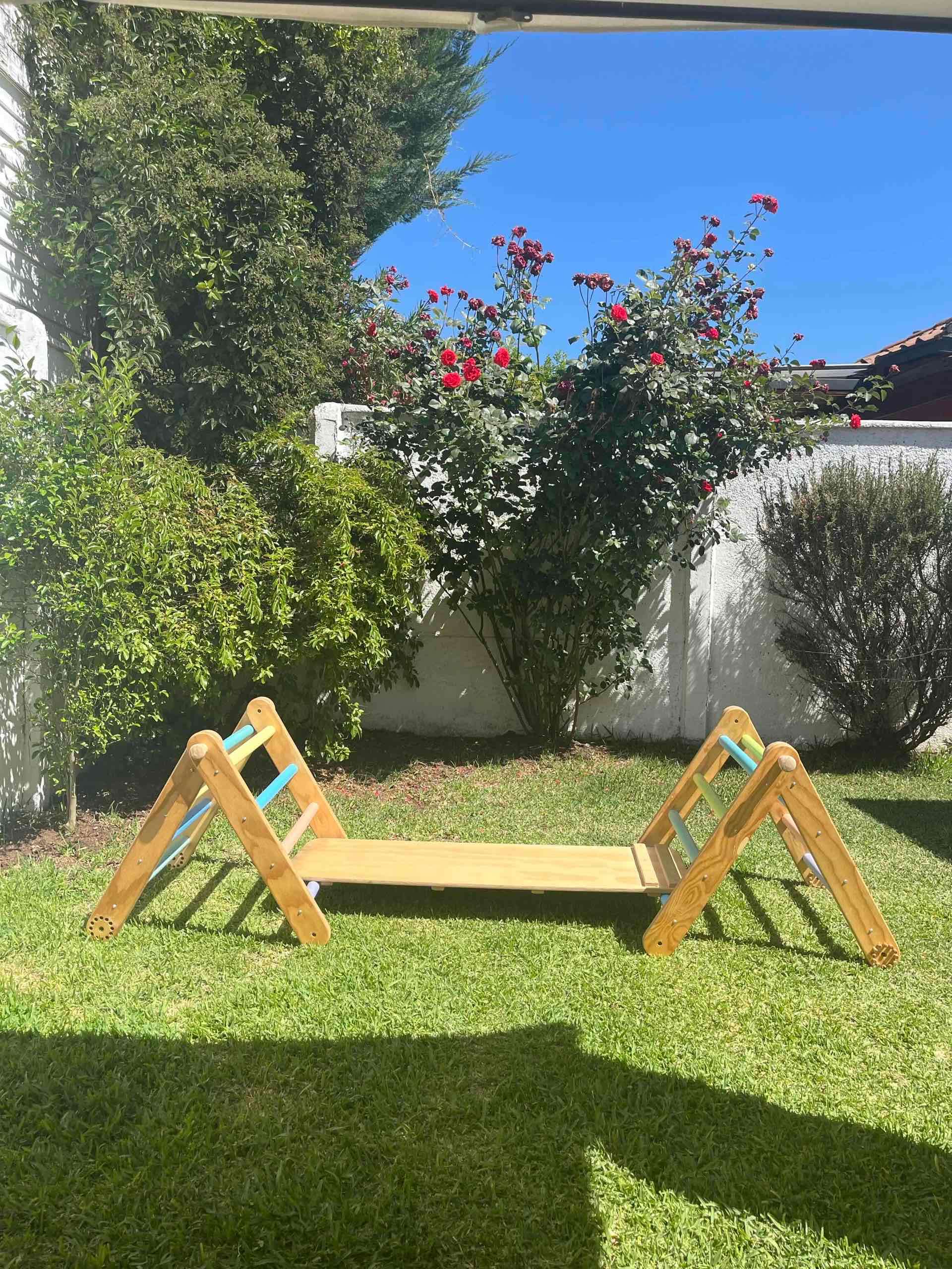 Set Triangulo Pikler - Juego infantil de madera - miniatura 1