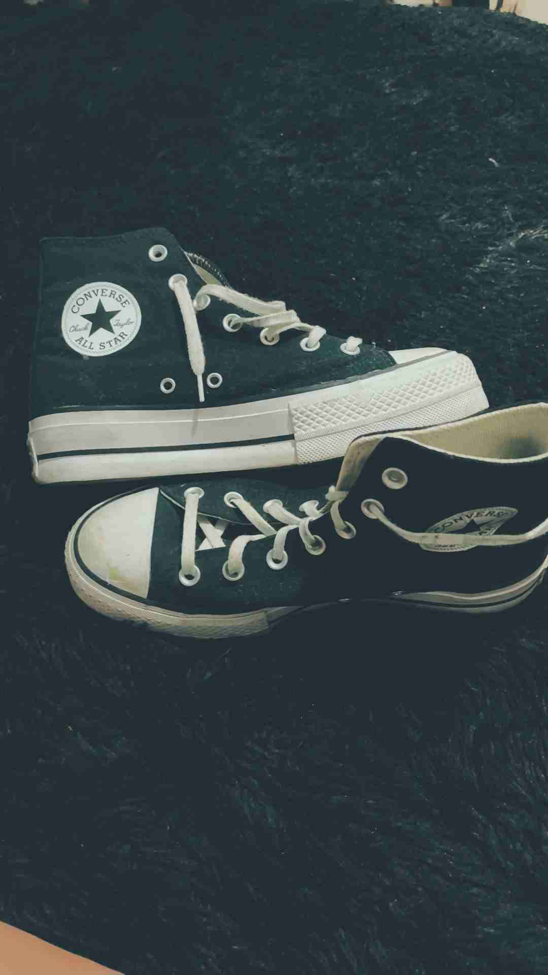 Zapatillas Converse negras altas - 1