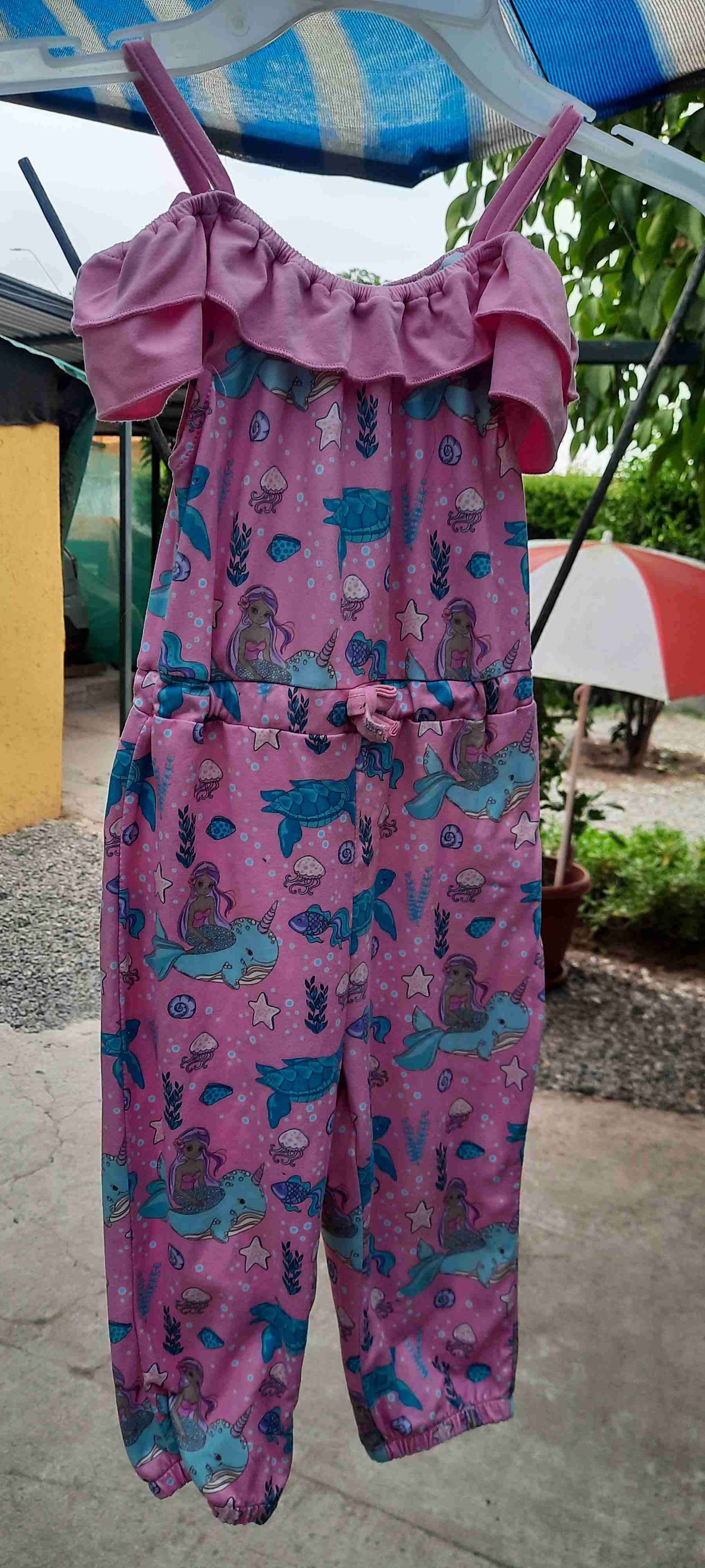 Enterito infantil rosado con estampado - 1