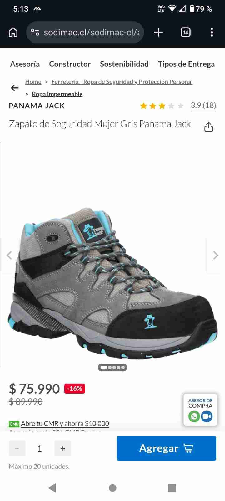 Zapatos de seguridad mujer - miniatura 2