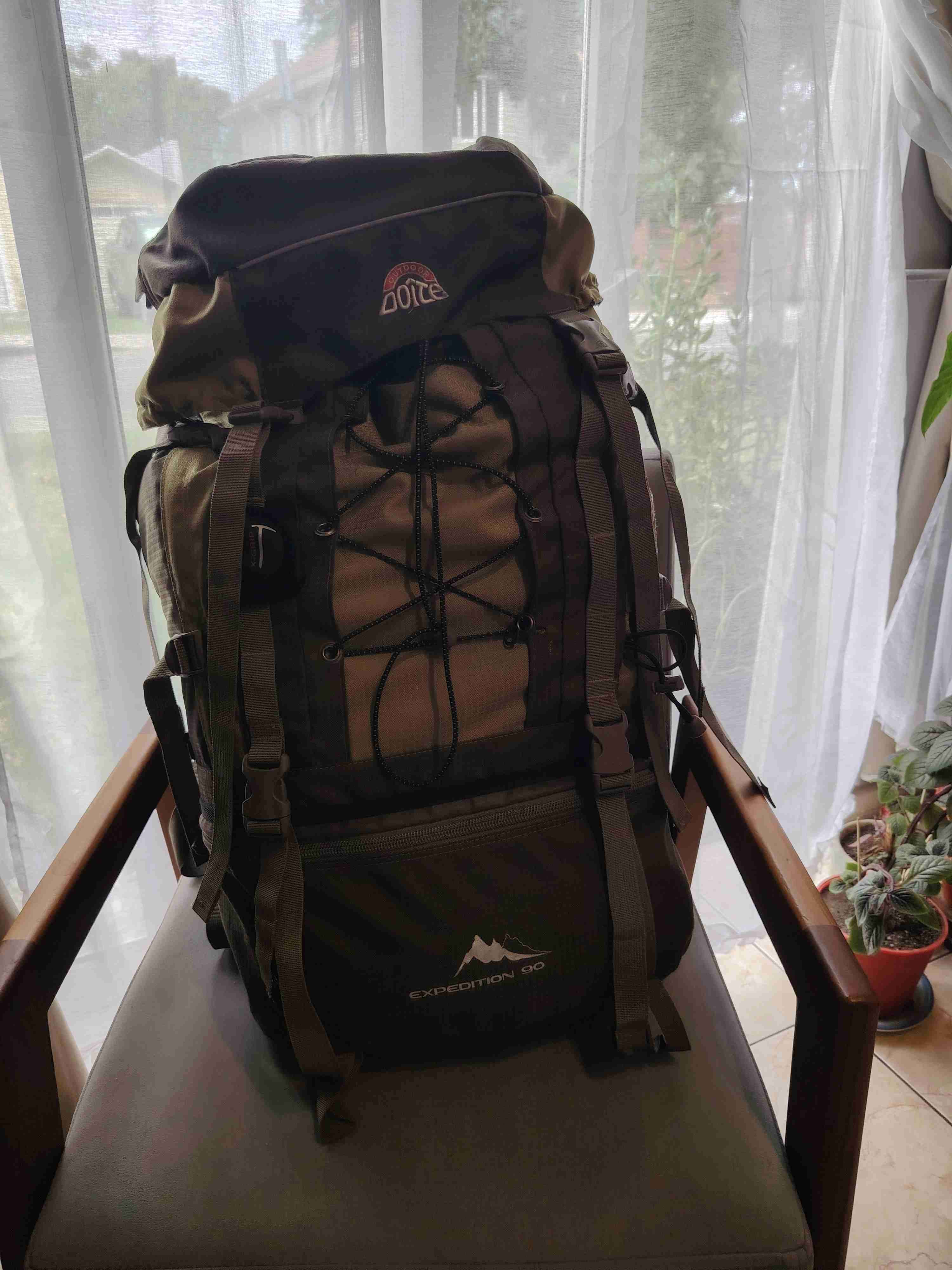 Mochila de camping grande verde - 3