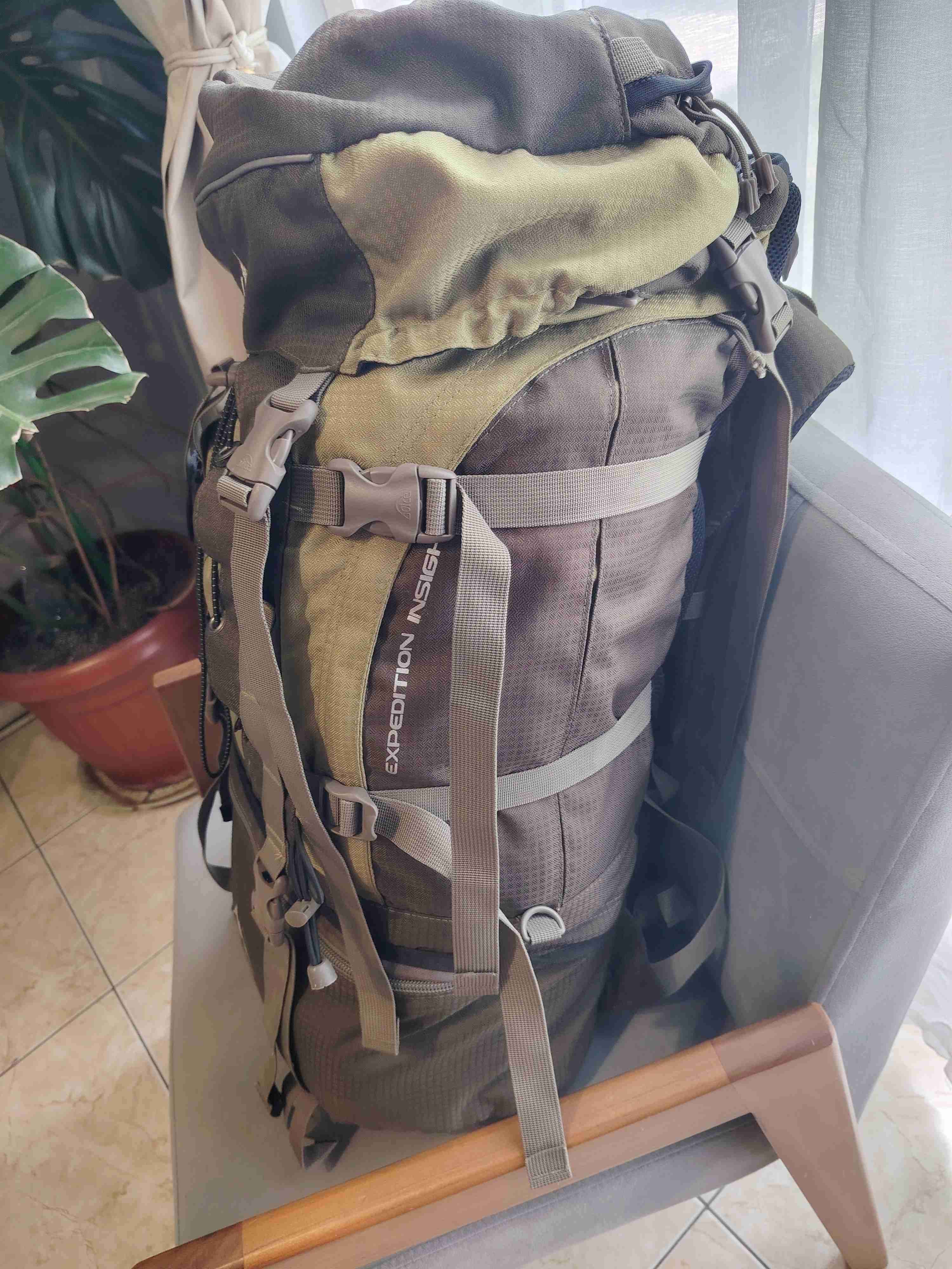 Mochila de camping grande verde - 5