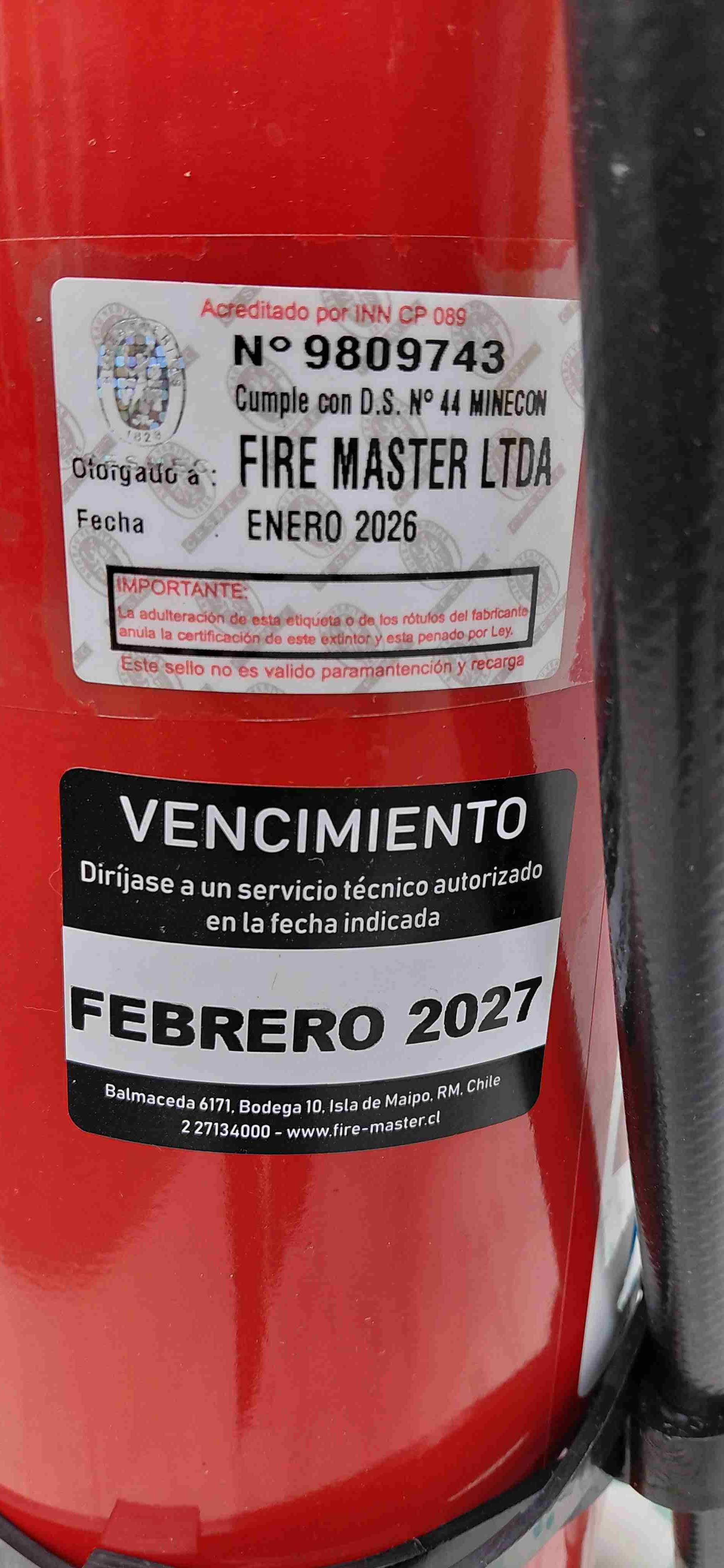 Extintor multipropósito PQS 6 Kg - 3