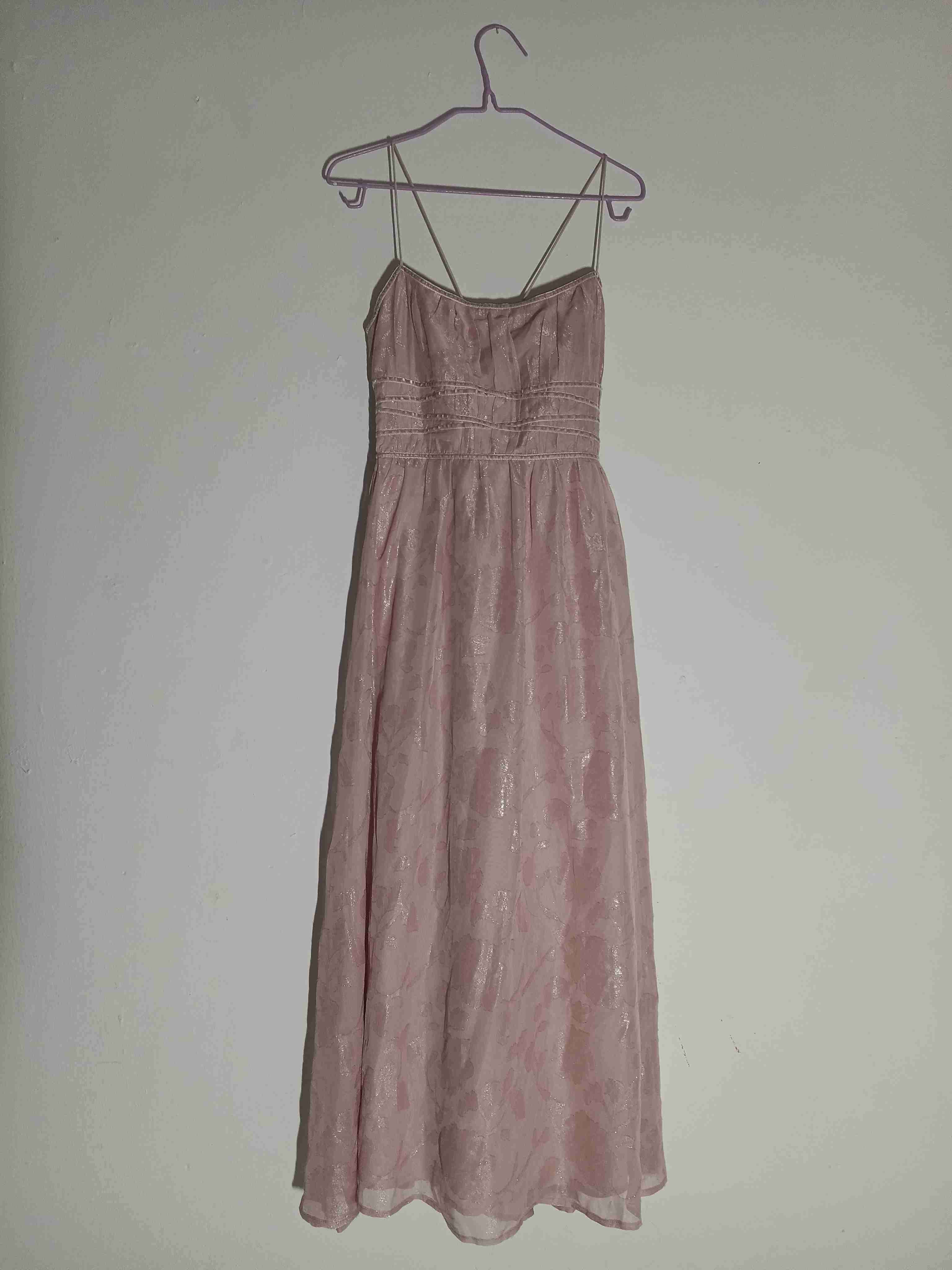 Vestido rosa con brillo - miniatura 2