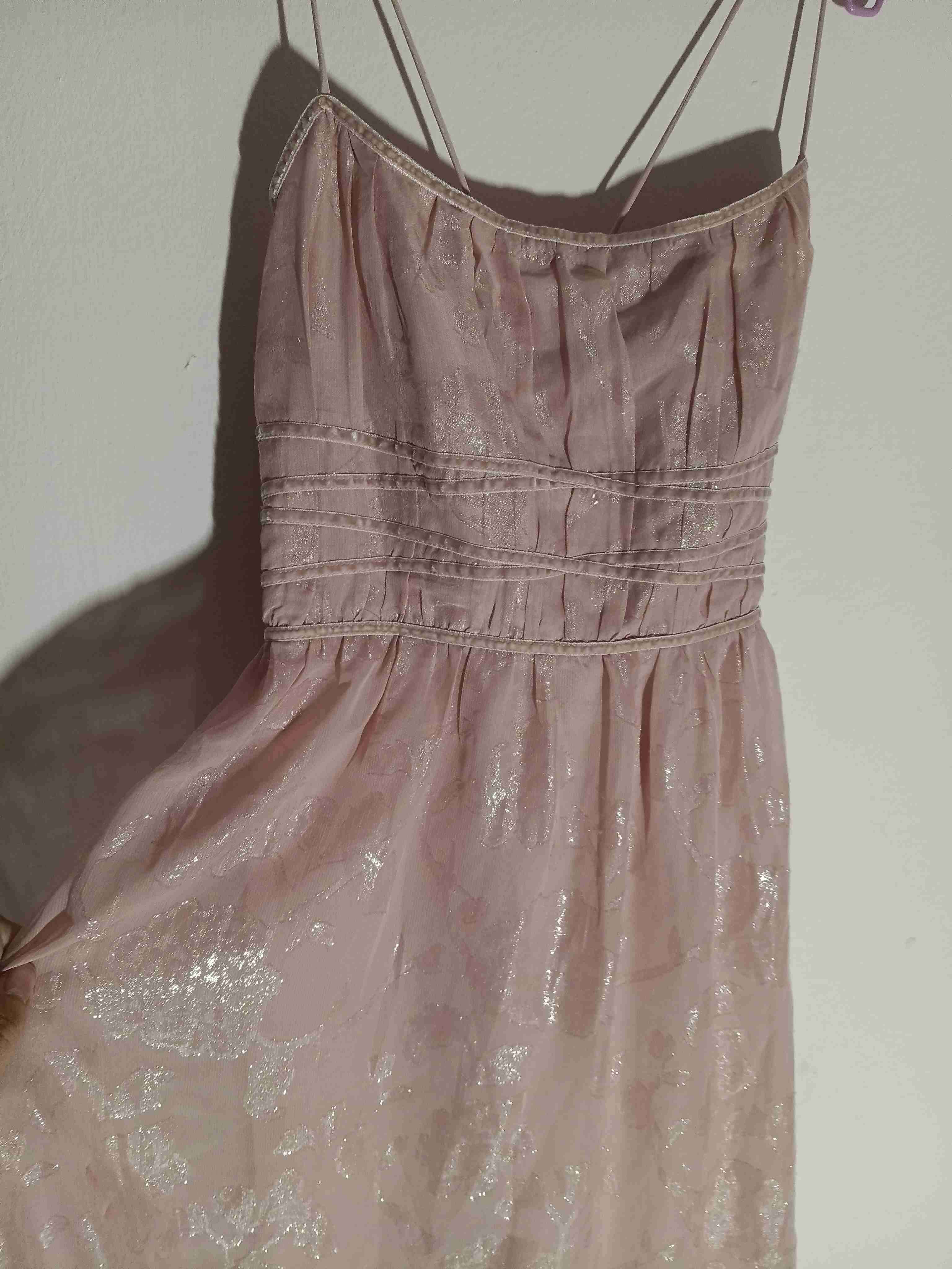 Vestido rosa con brillo - miniatura 3