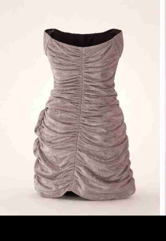 Vestido ajustado gris sin mangas - 2